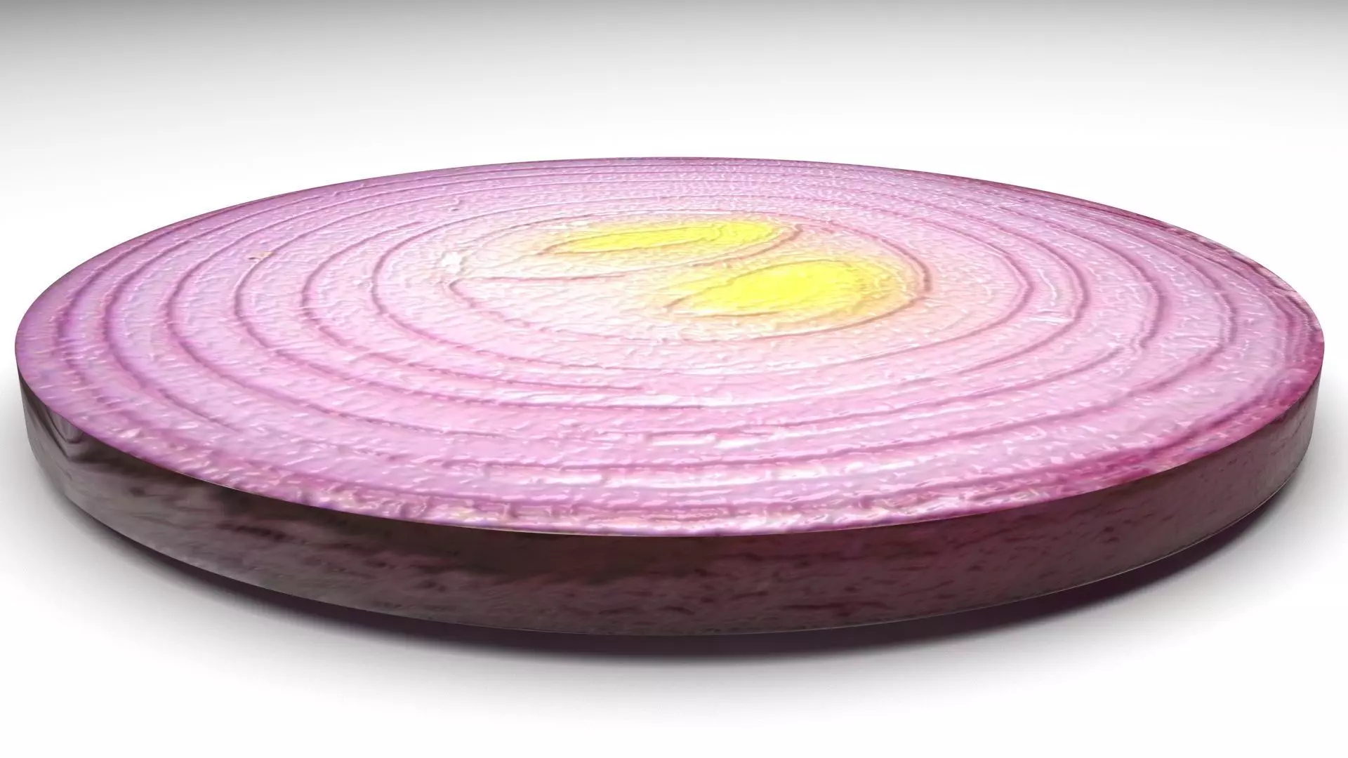 Sliced Purple Onion 3D model