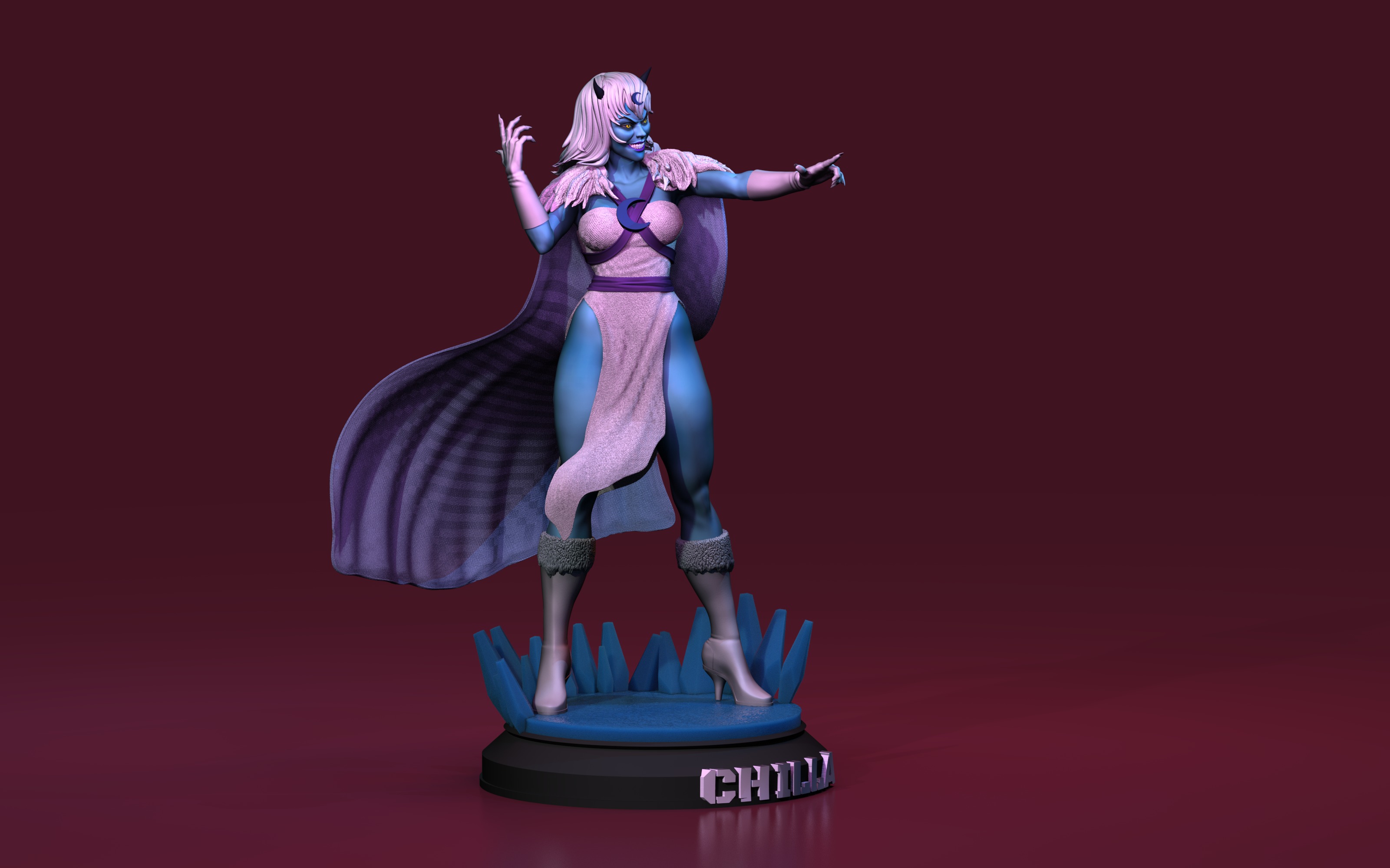 Chilla Thundercats Lunatacs STL 3d printing by CG Pyro 3D print model_14