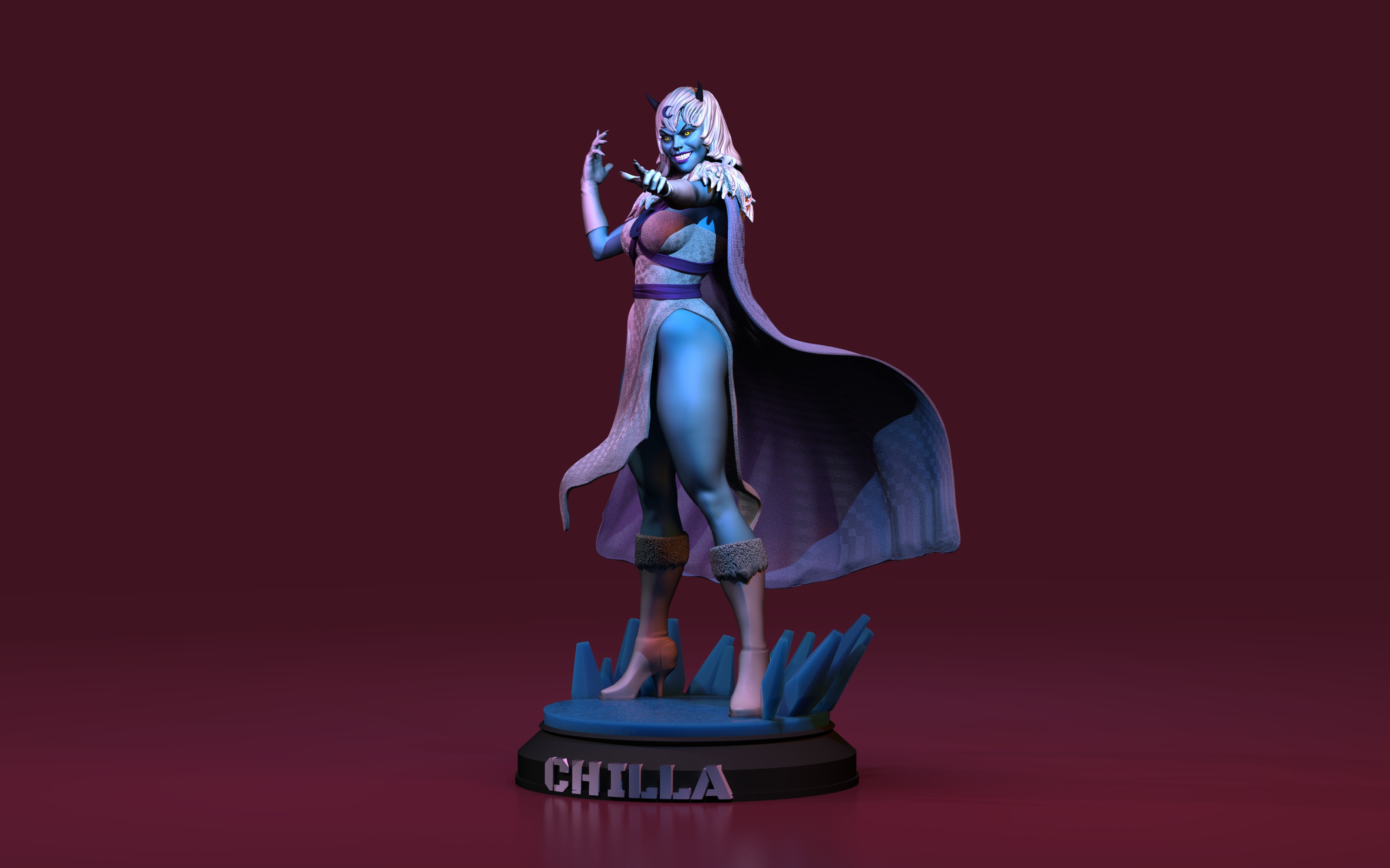 Chilla Thundercats Lunatacs STL 3d printing by CG Pyro 3D print model_15