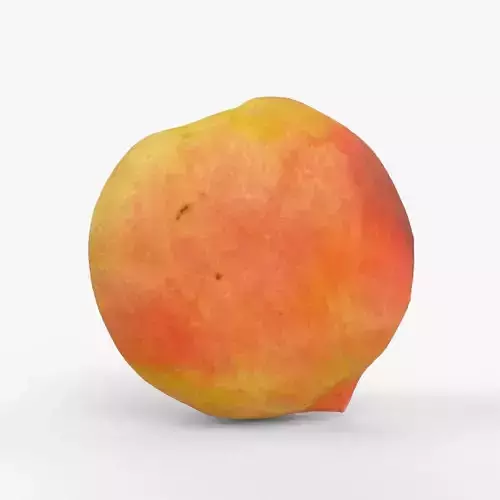 Photorealistic 3D scan of  peach