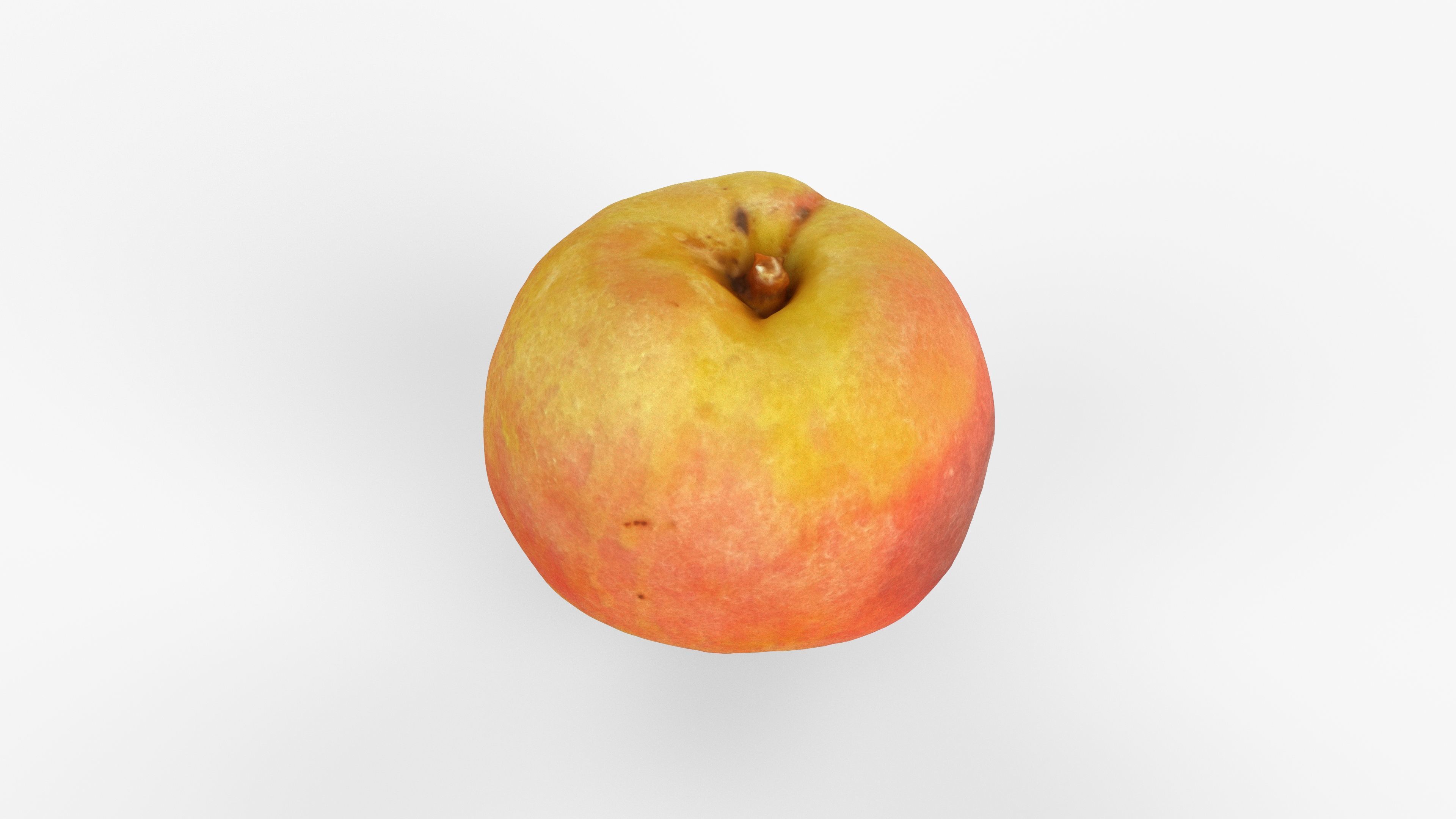 Photorealistic 3D scan of peach Low-poly 3D model_13
