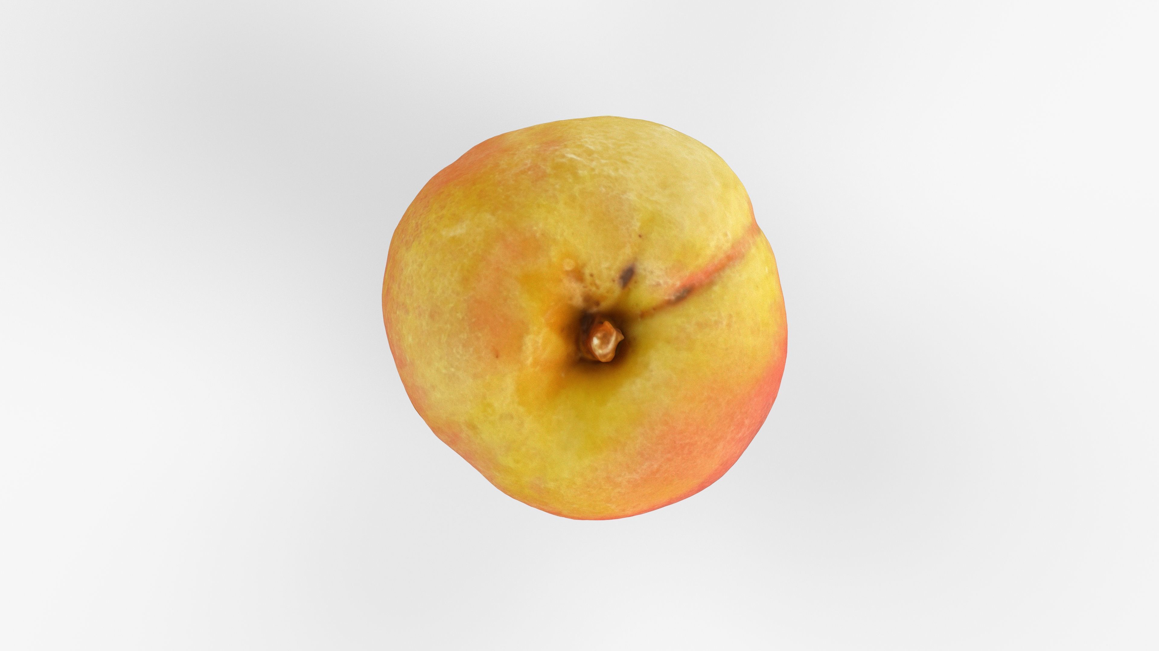 Photorealistic 3D scan of peach Low-poly 3D model_9
