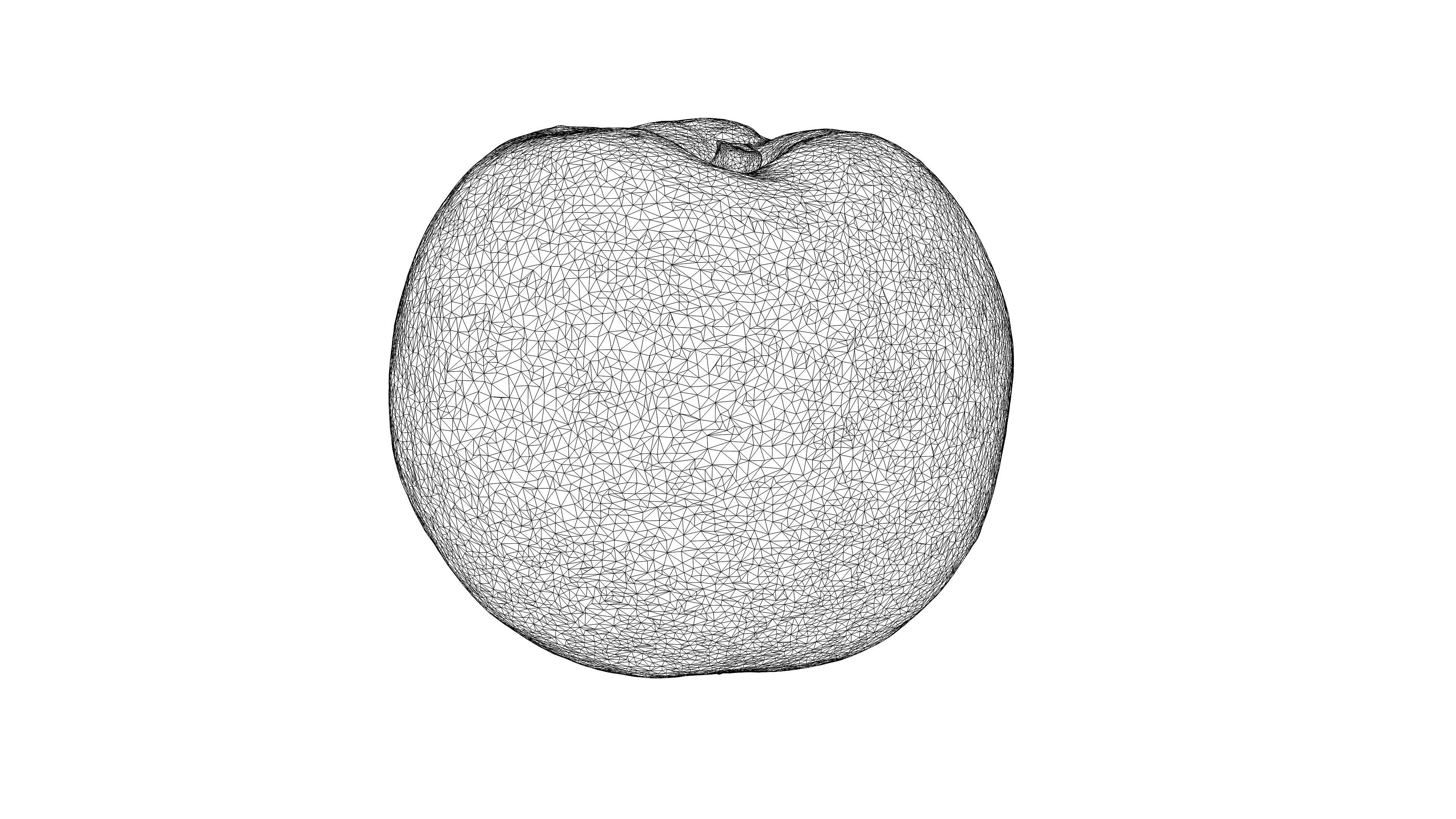 Photorealistic 3D scan of peach Low-poly 3D model_25