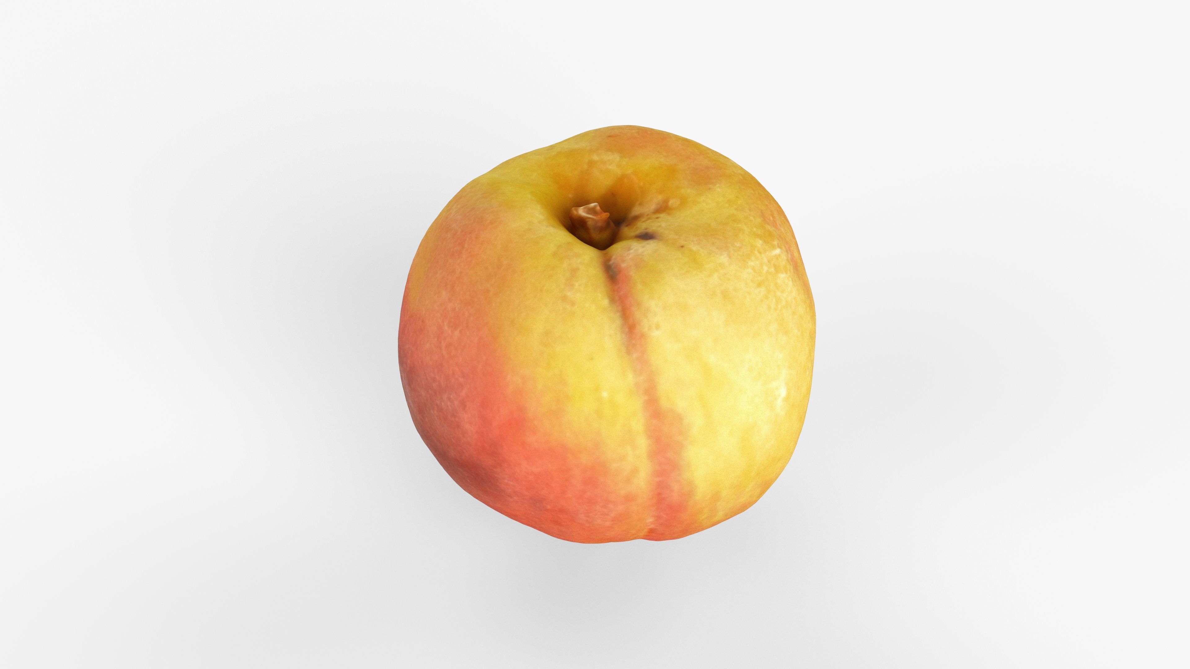 Photorealistic 3D scan of peach Low-poly 3D model_10