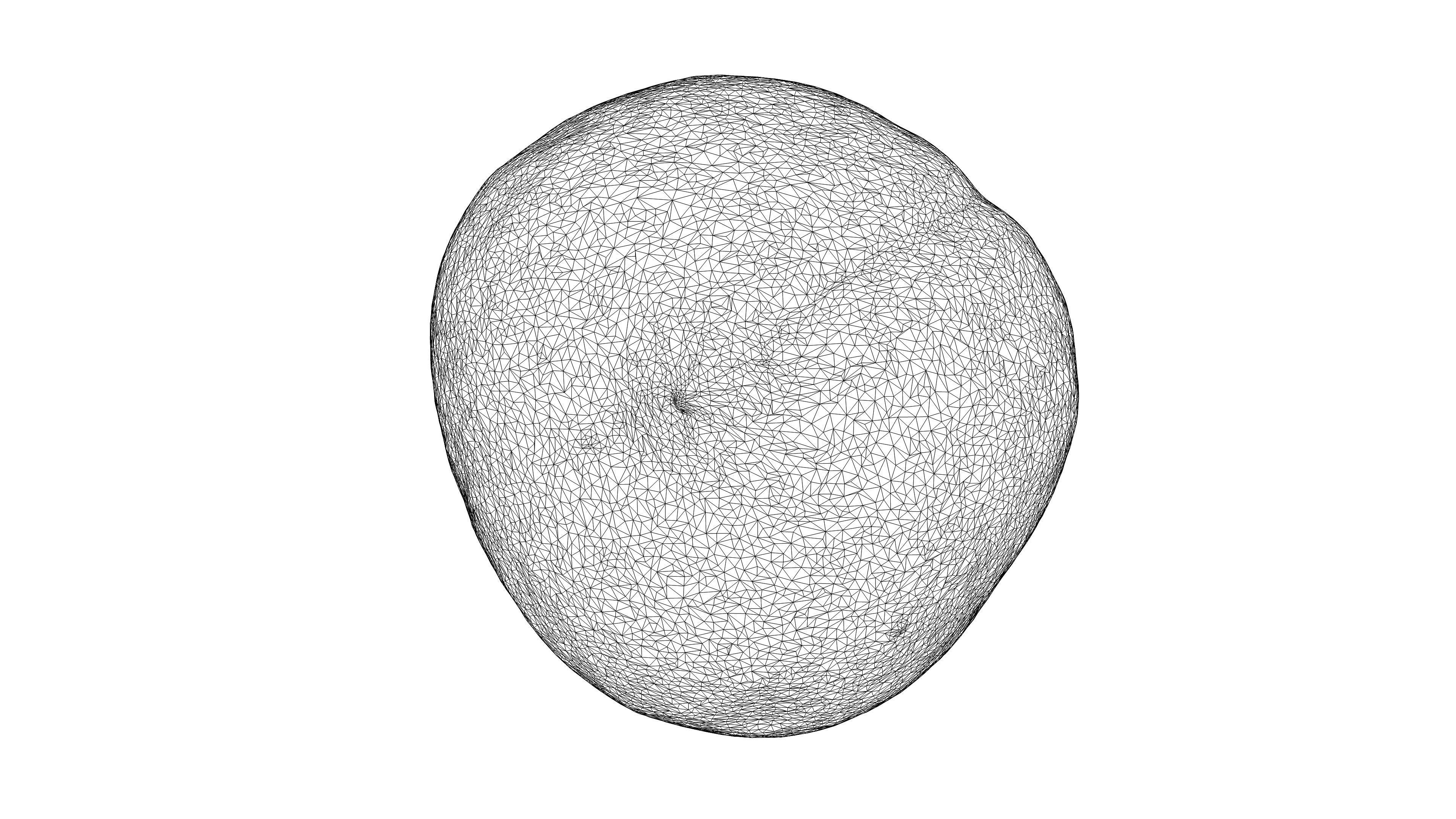 Photorealistic 3D scan of peach Low-poly 3D model_20