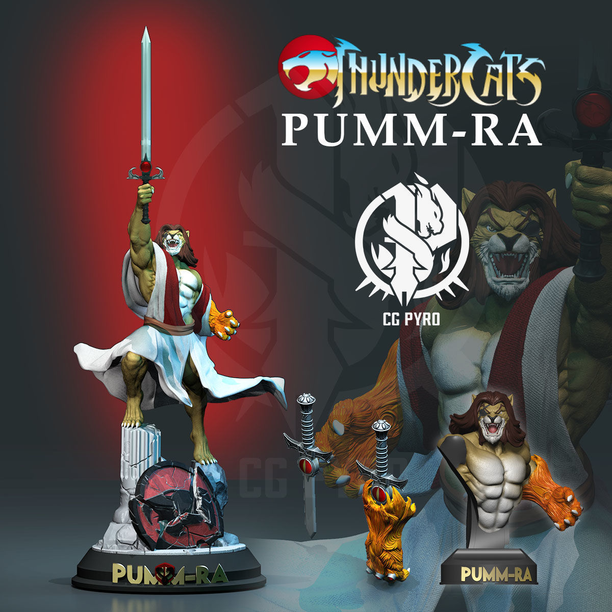 THUNDERCATS COLLECTION PACK 2 9 FULL CHARACTERS 3D print model_36