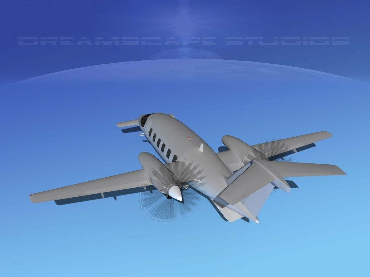 Piaggio P180 Avanti Bare Metal 3D model_6