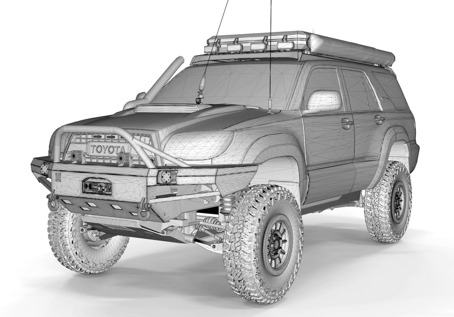 Toyota 4runner 2005 Overlading Proline Accesories 3D model_15