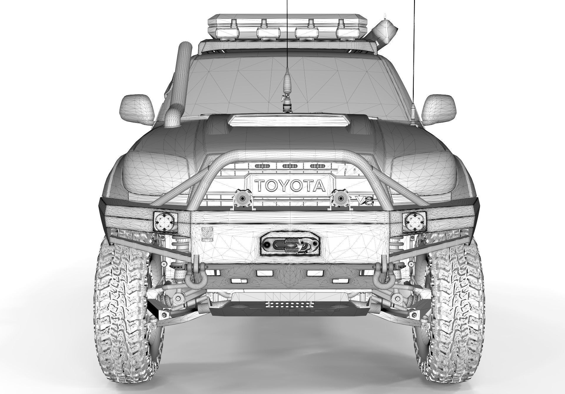Toyota 4runner 2005 Overlading Proline Accesories 3D model_12