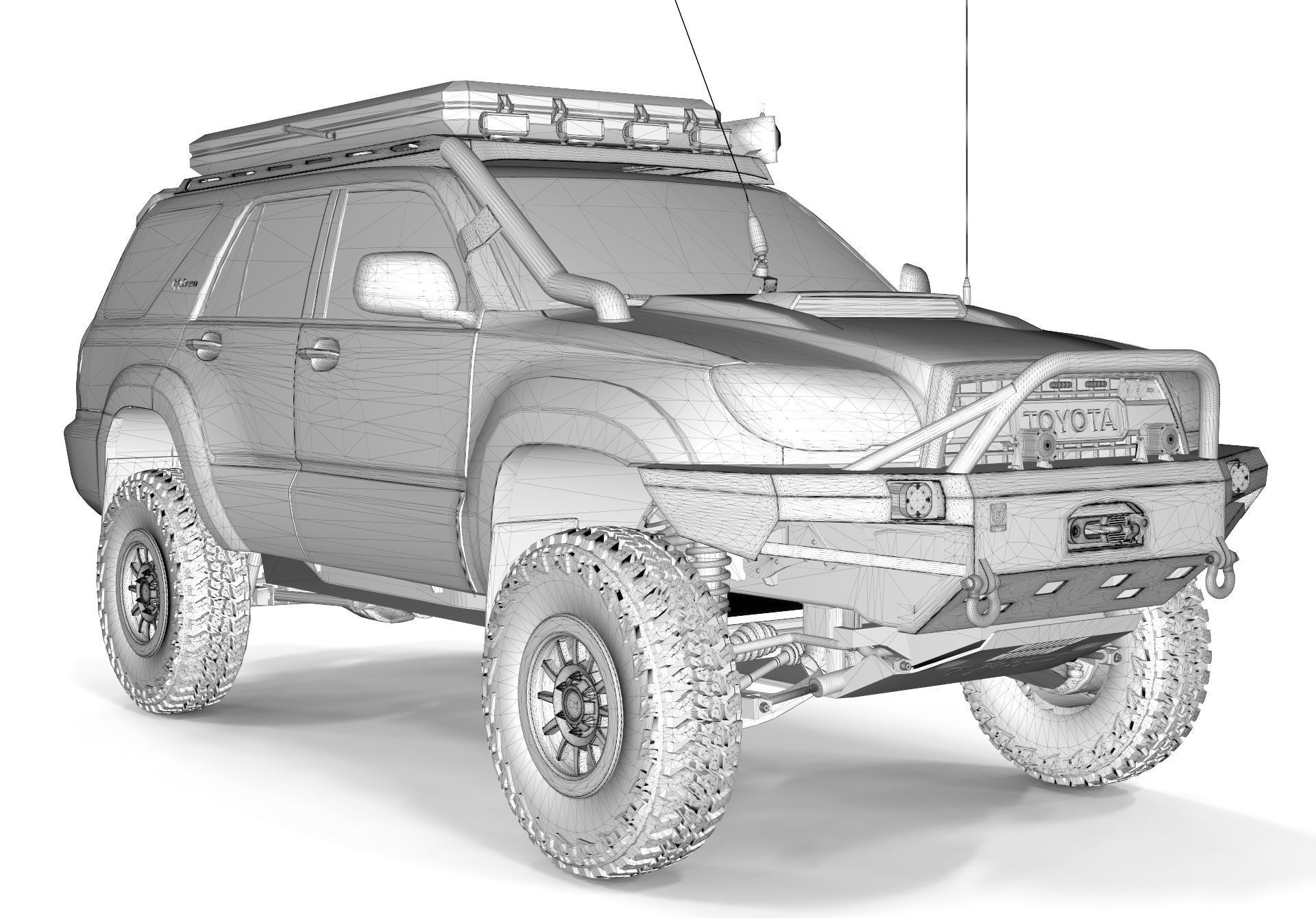 Toyota 4runner 2005 Overlading Proline Accesories 3D model_9