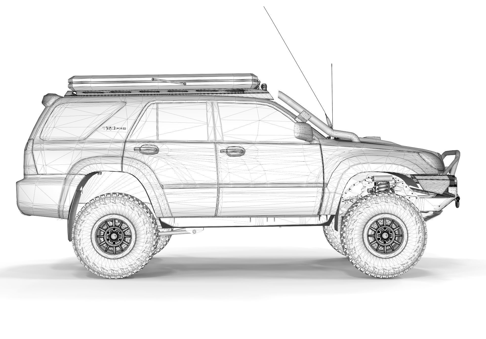 Toyota 4runner 2005 Overlading Proline Accesories 3D model_14