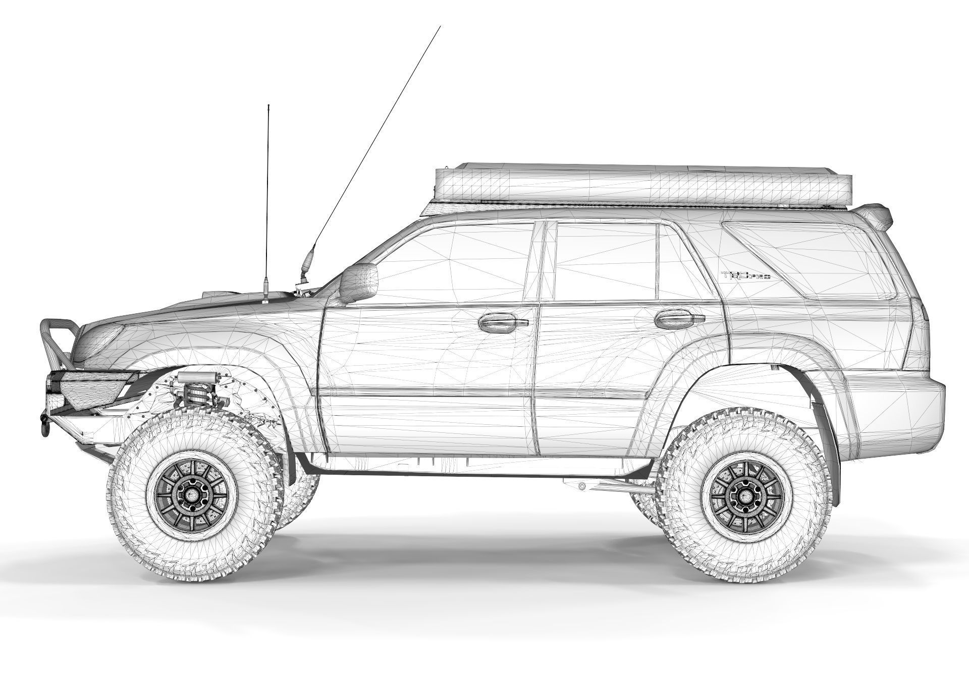 Toyota 4runner 2005 Overlading Proline Accesories 3D model_13