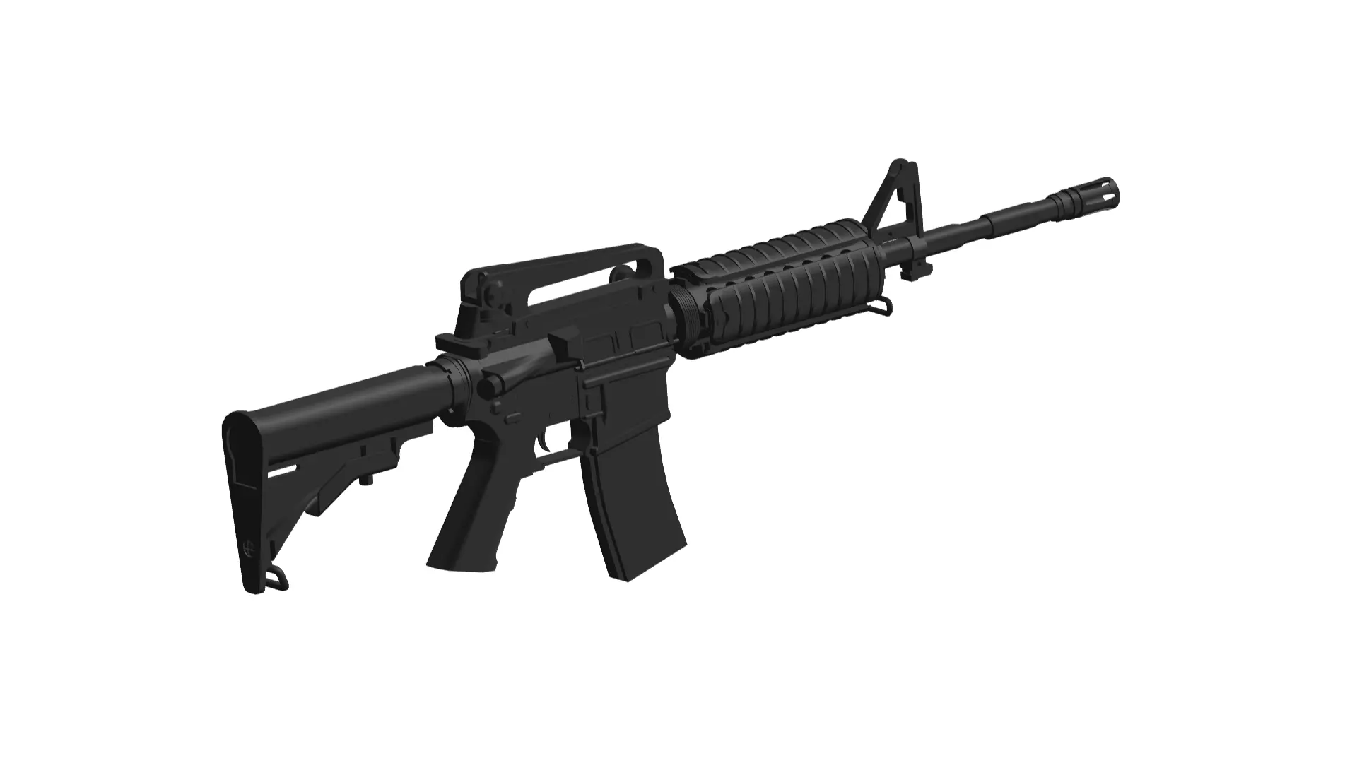 M4 carbine 3D model_0