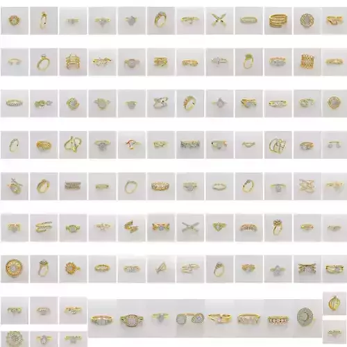 400 FILES Women Ring Womens Rings DIAMONDS Models STL 3DM 