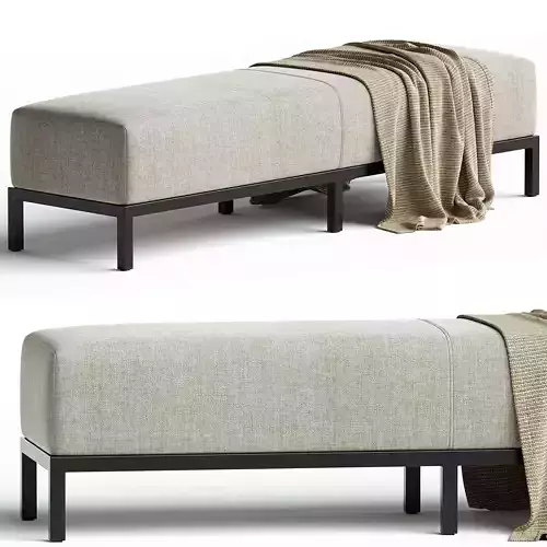 Meridiani BERRY Upholstered fabric bench
