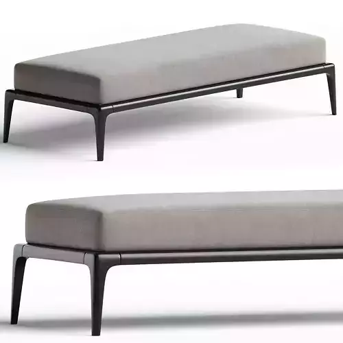 Poliform PARK Upholstered fabric bench
