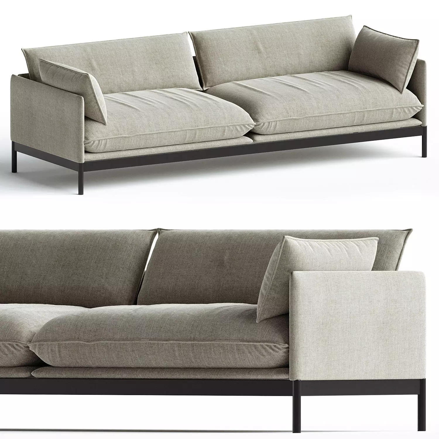 RESIDENT Carousel Low Back Sofa 3D model_0