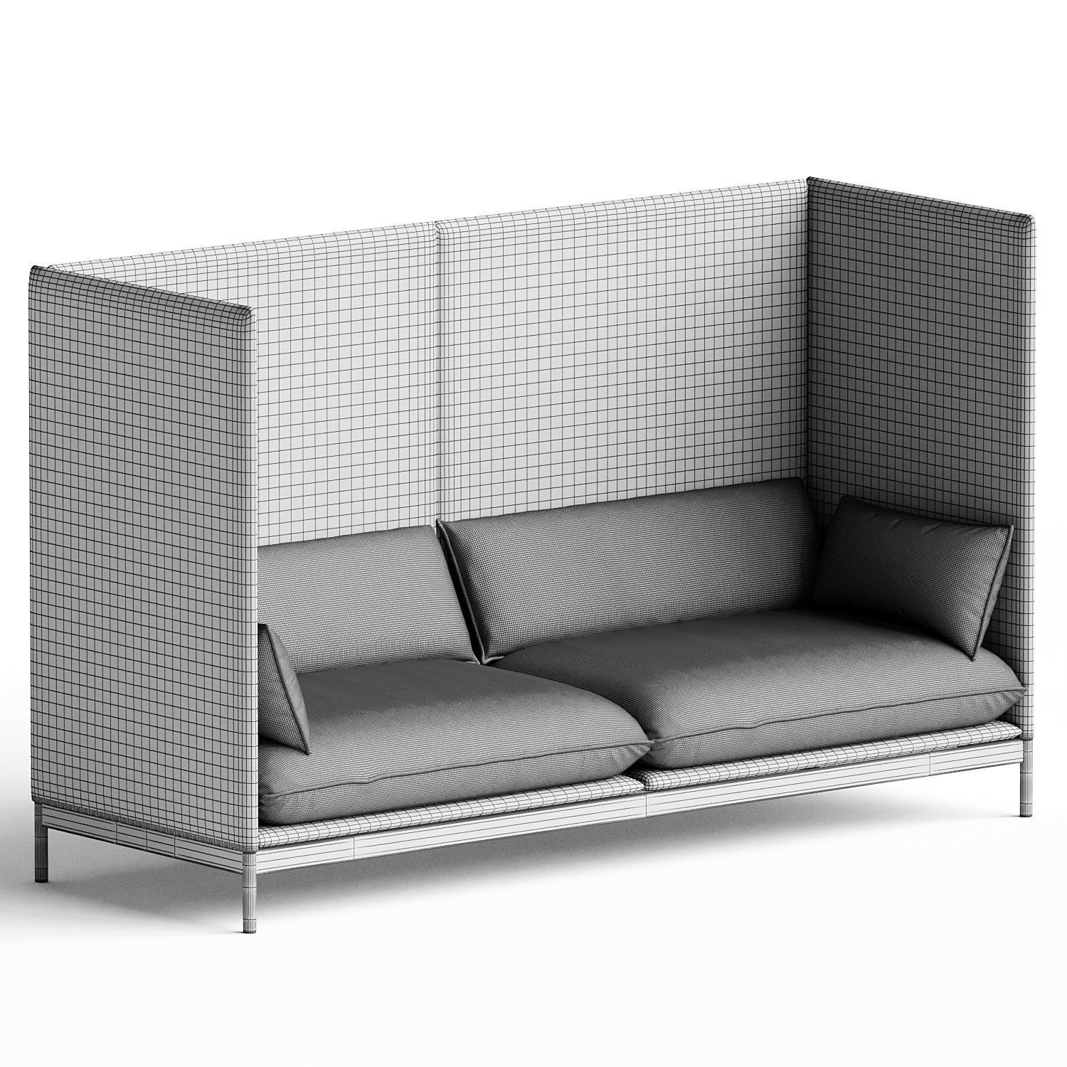 RESIDENT Carousel High Back Sofa 3D model_2