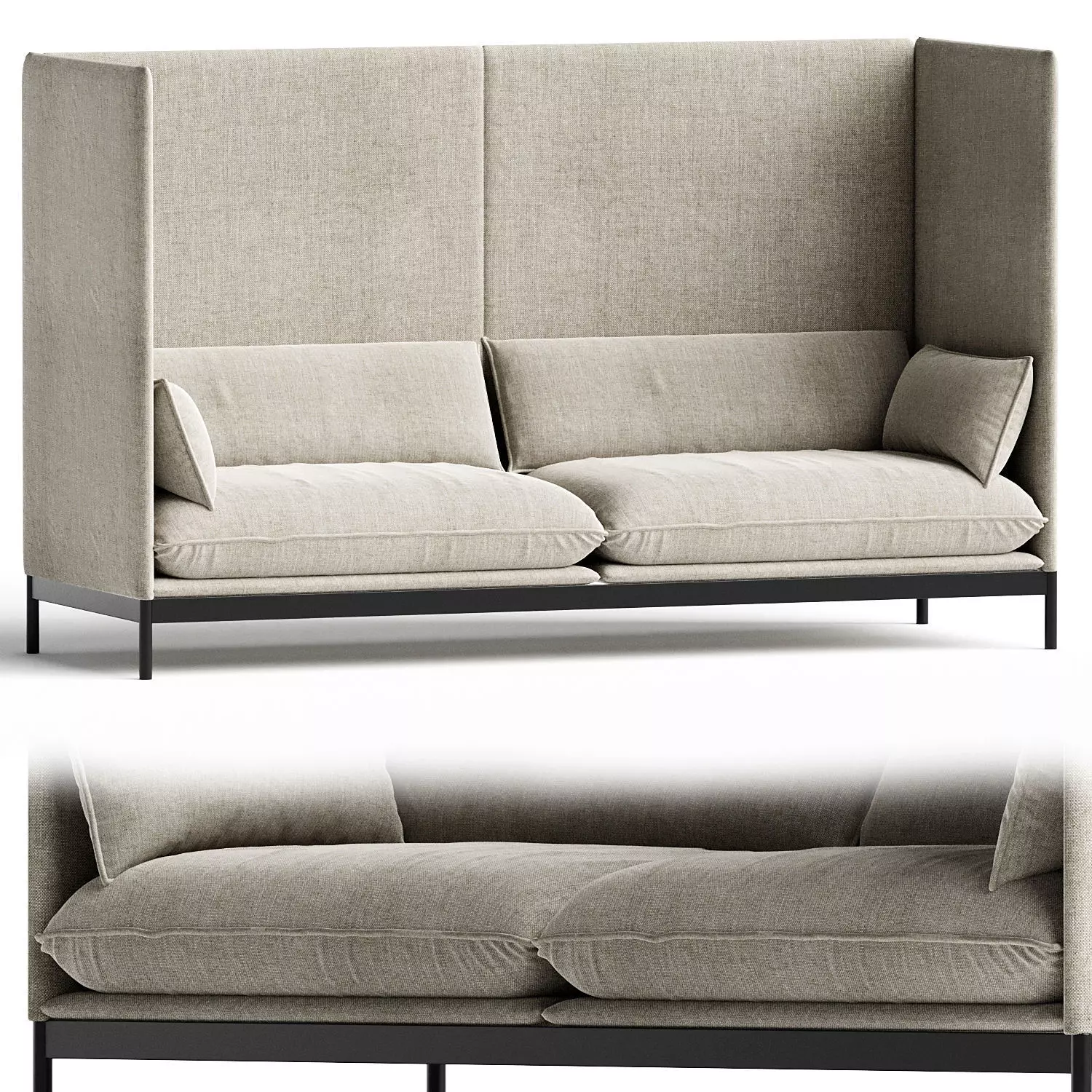 RESIDENT Carousel High Back Sofa 3D model_0