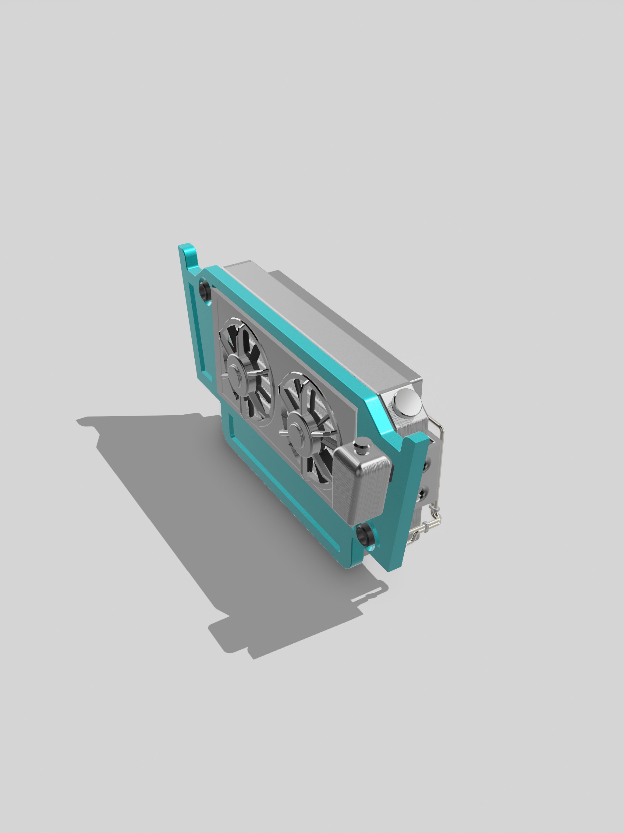 AMT 1955 Chevy Bel Air Be Cool Radiator set 3D print model_3