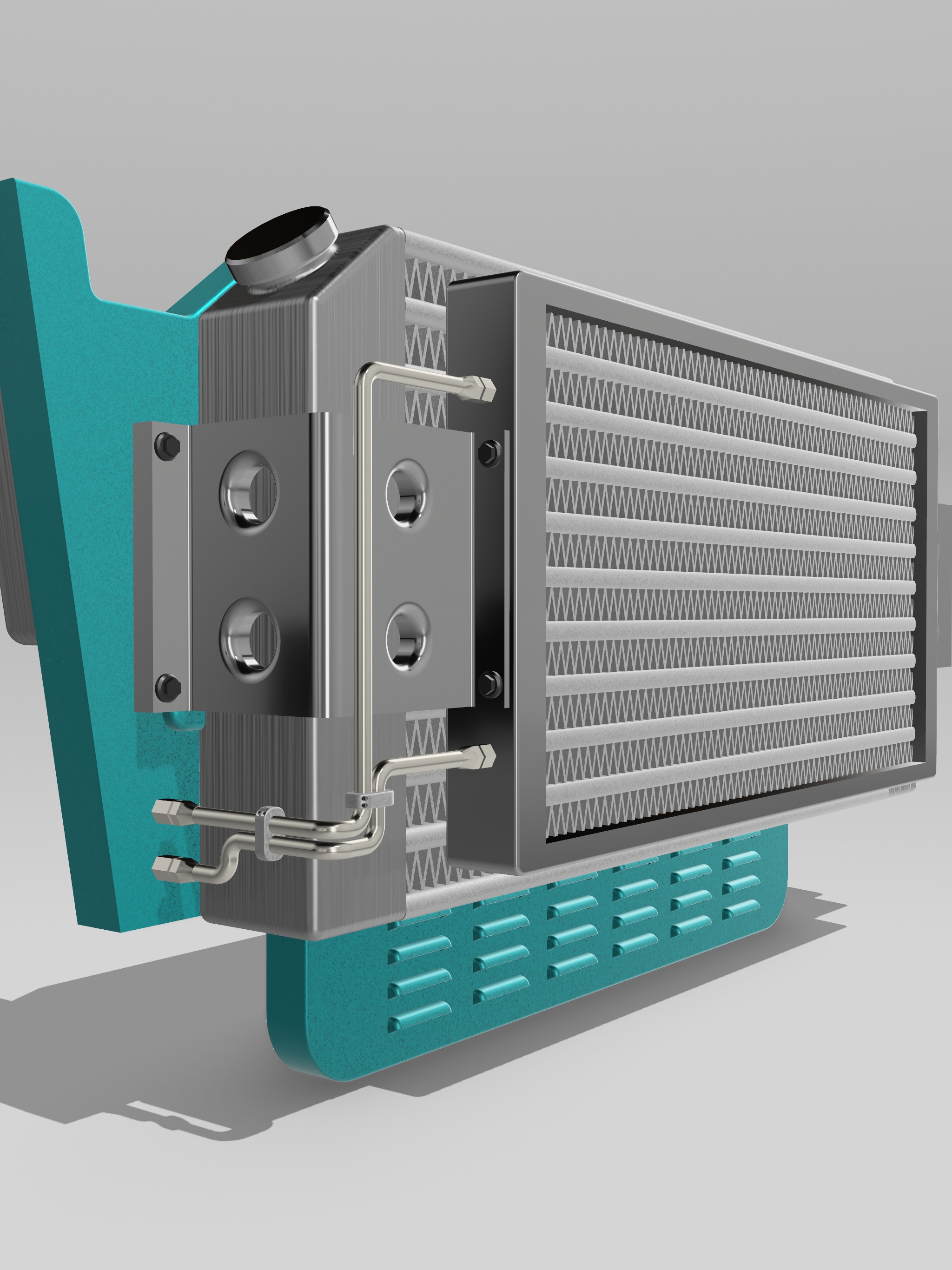 AMT 1955 Chevy Bel Air Be Cool Radiator set 3D print model_5
