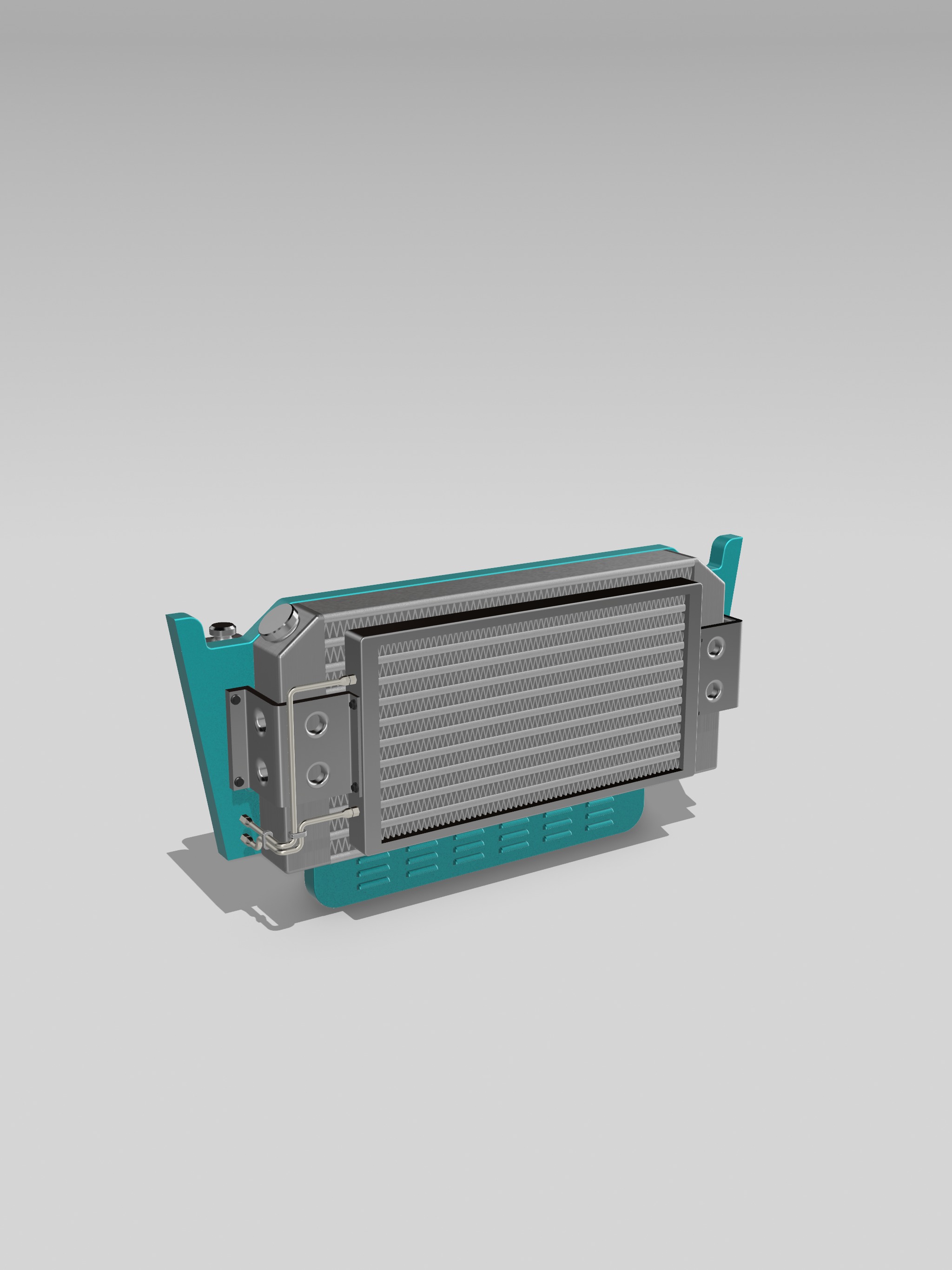 AMT 1955 Chevy Bel Air Be Cool Radiator set 3D print model_2