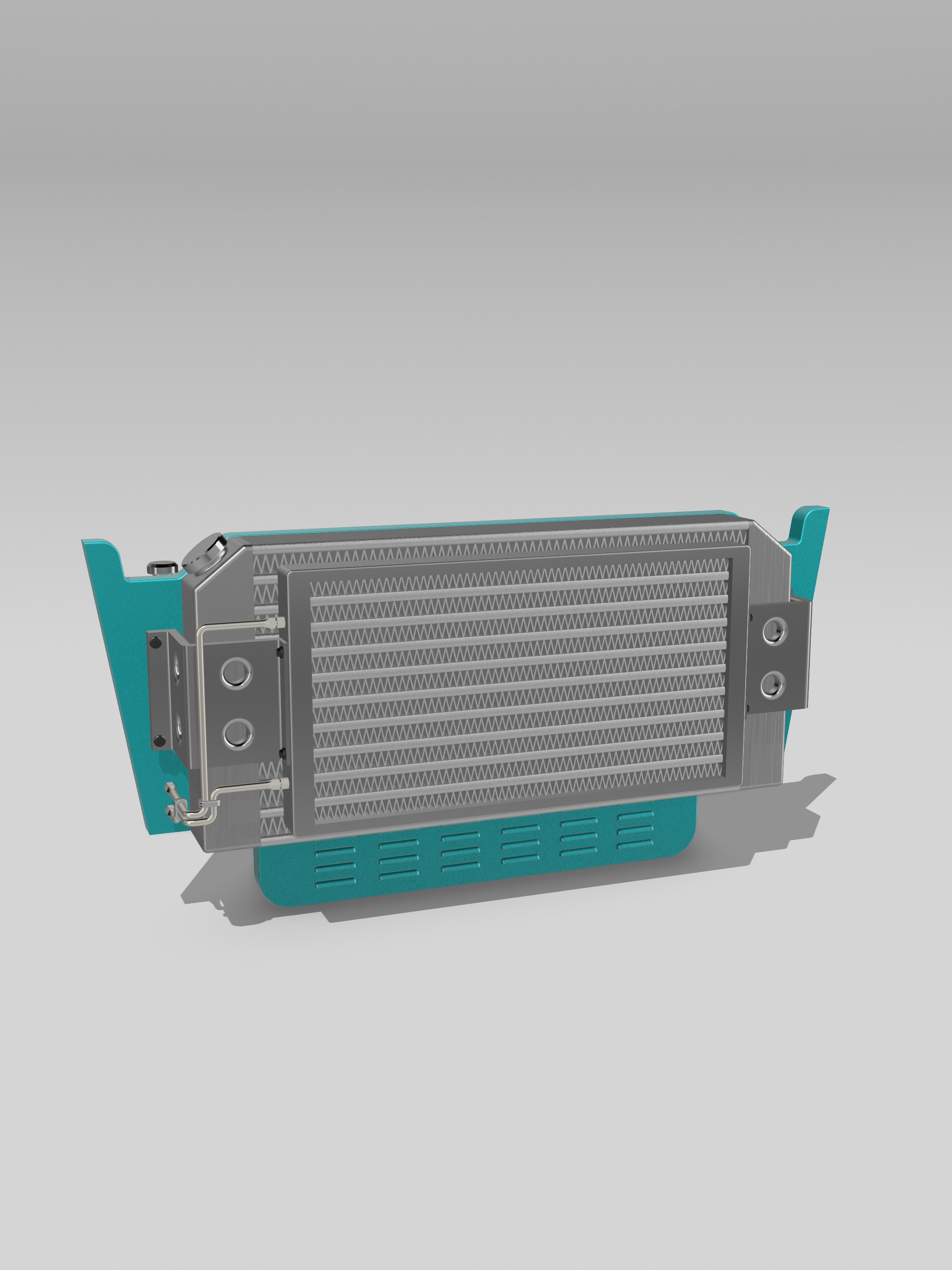 AMT 1955 Chevy Bel Air Be Cool Radiator set 3D print model_1