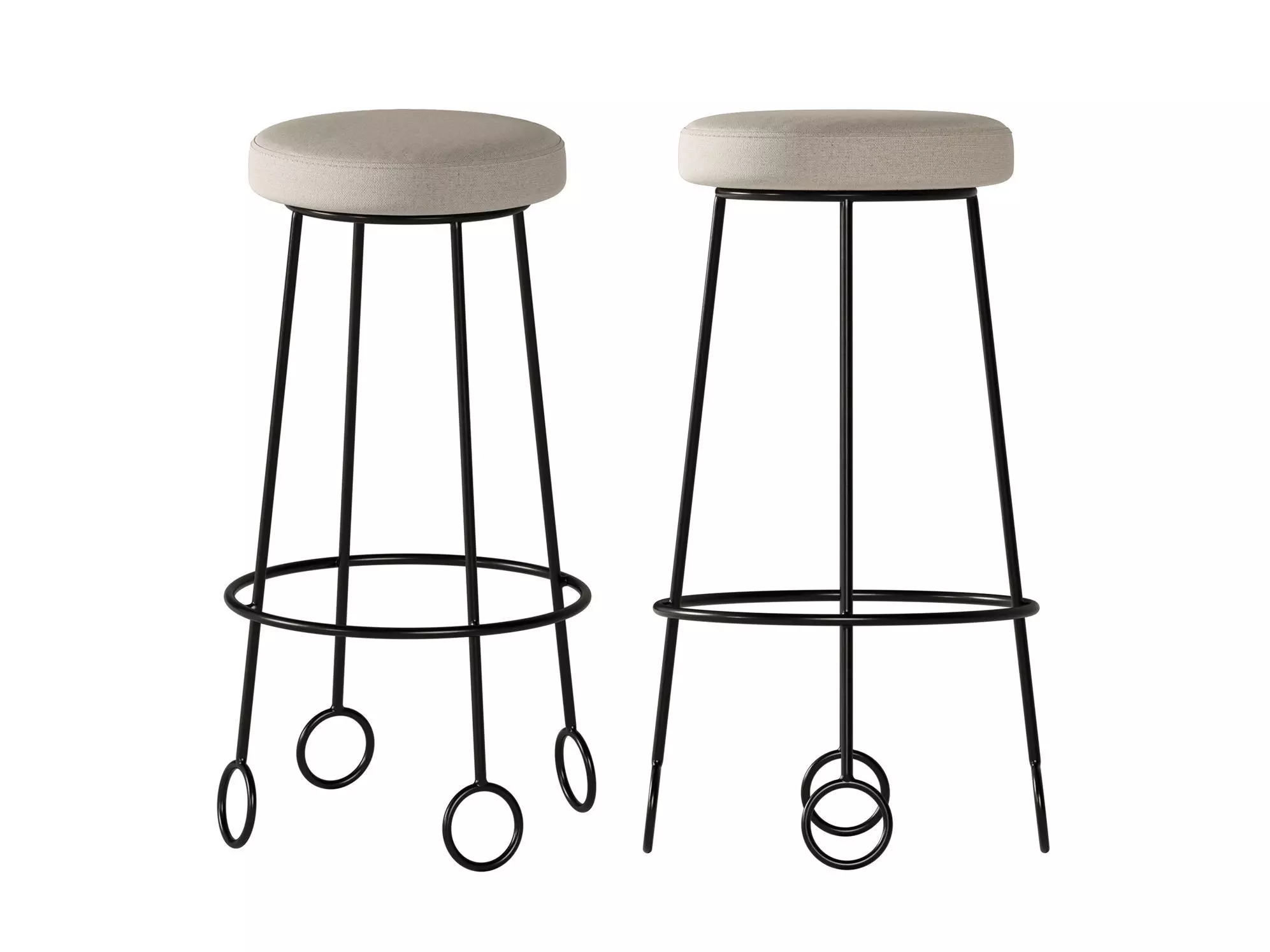 Yoyo Counter Stool 3D model