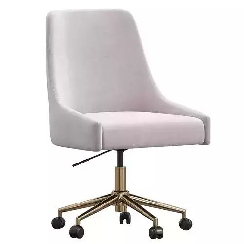 Karina Swivel and Adjustable Velvet Office Chair