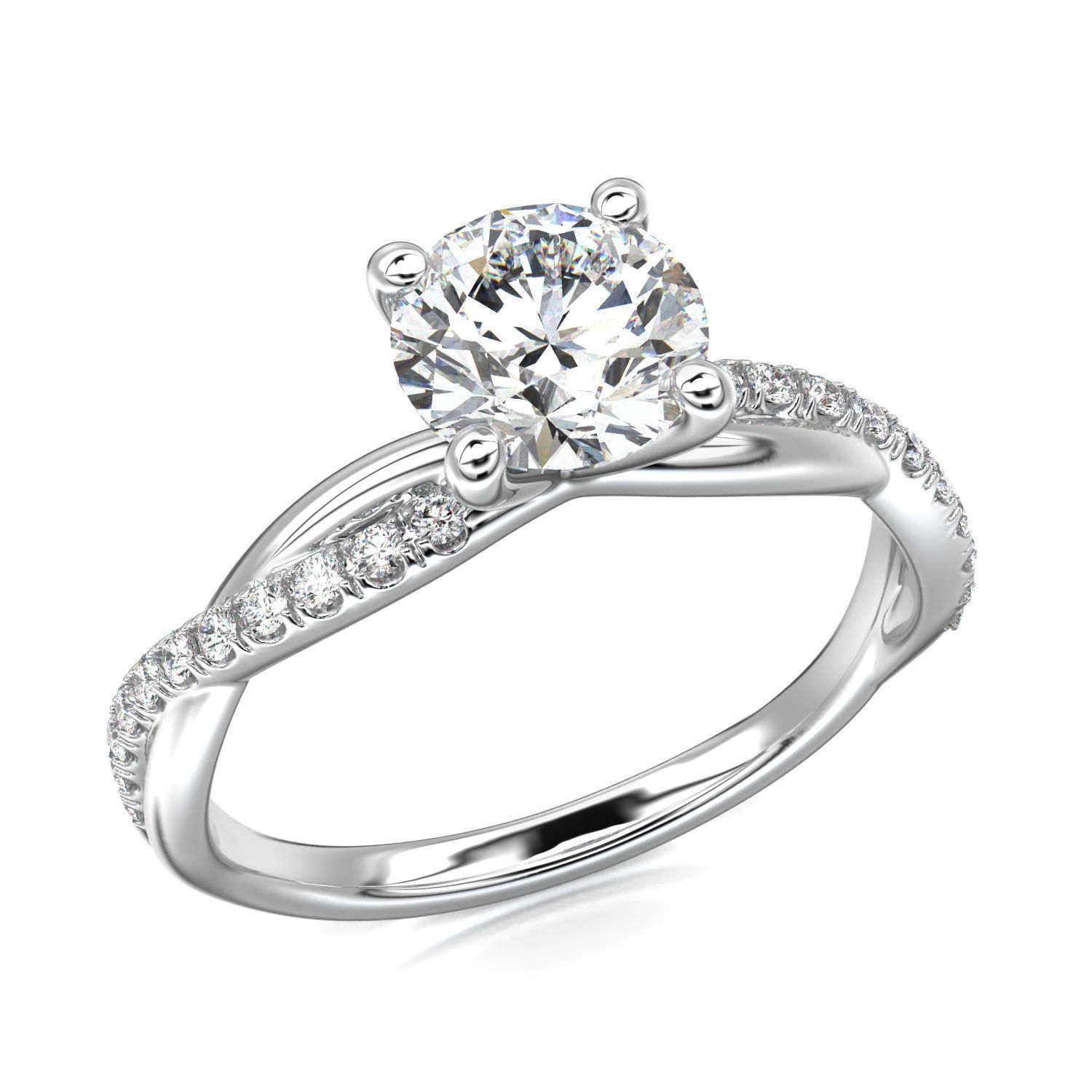 High-Quality Engagement Ring 3D print model_31