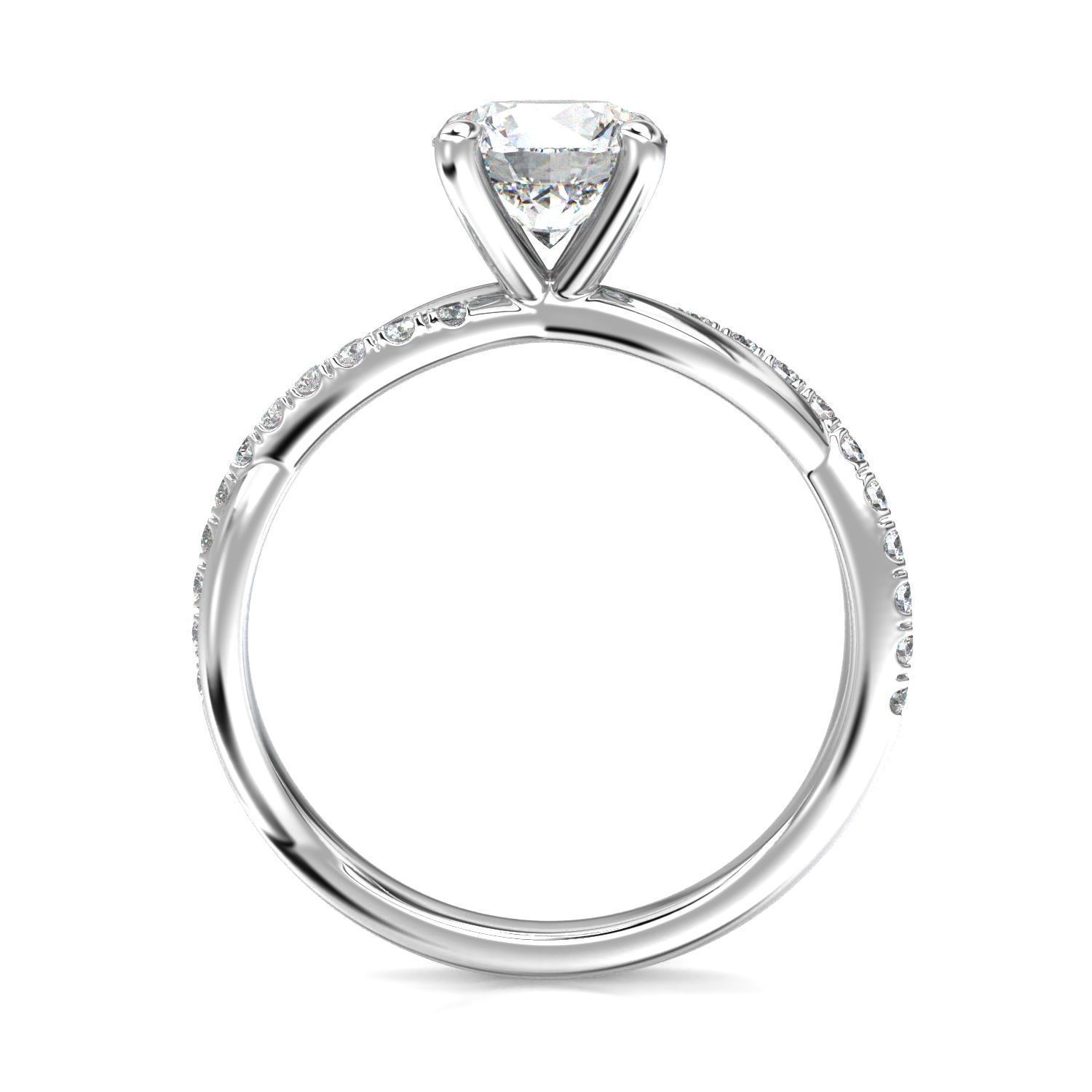 High-Quality Engagement Ring 3D print model_18