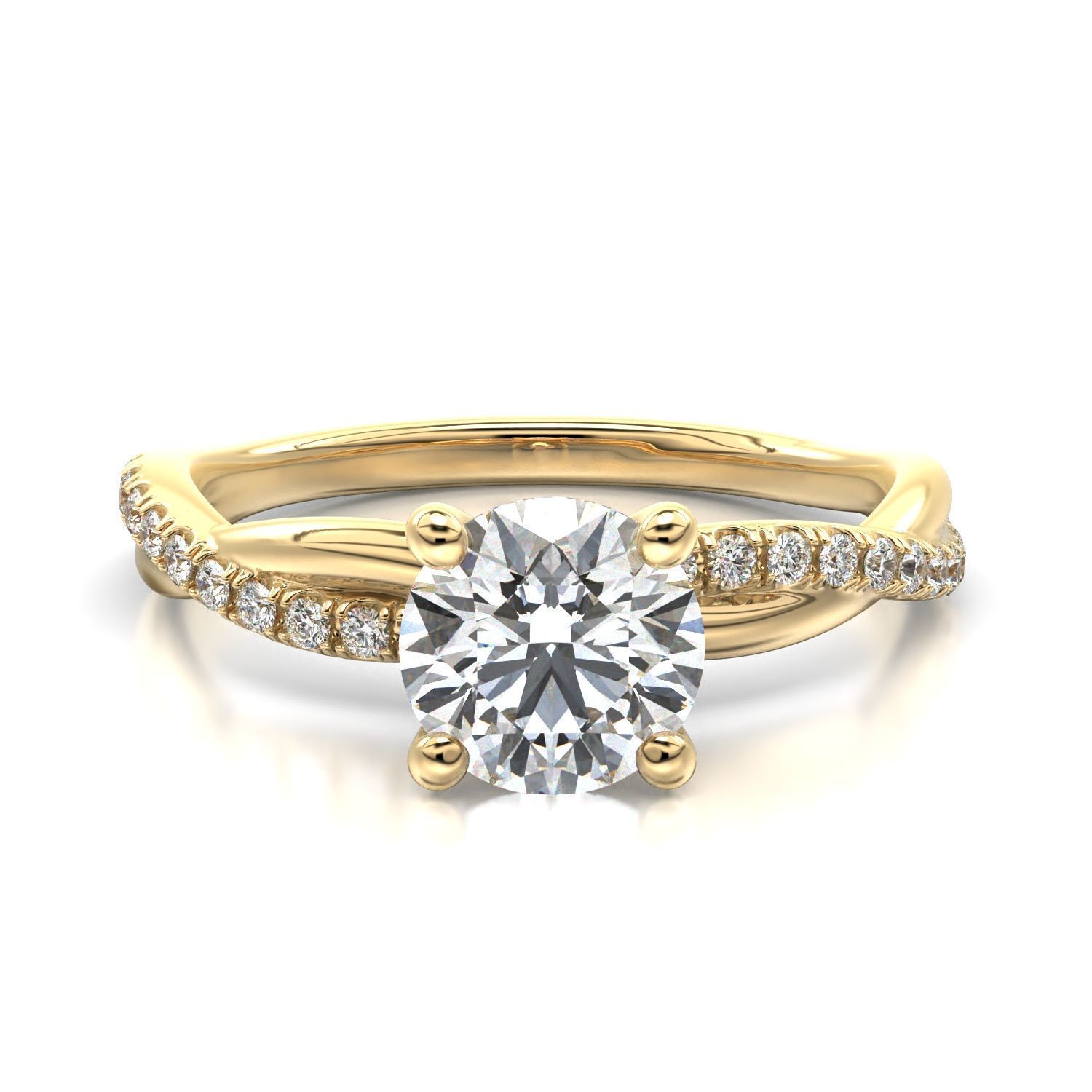 High-Quality Engagement Ring 3D print model_22