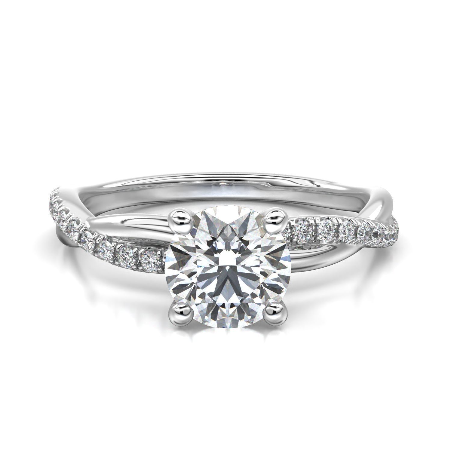 High-Quality Engagement Ring 3D print model_29