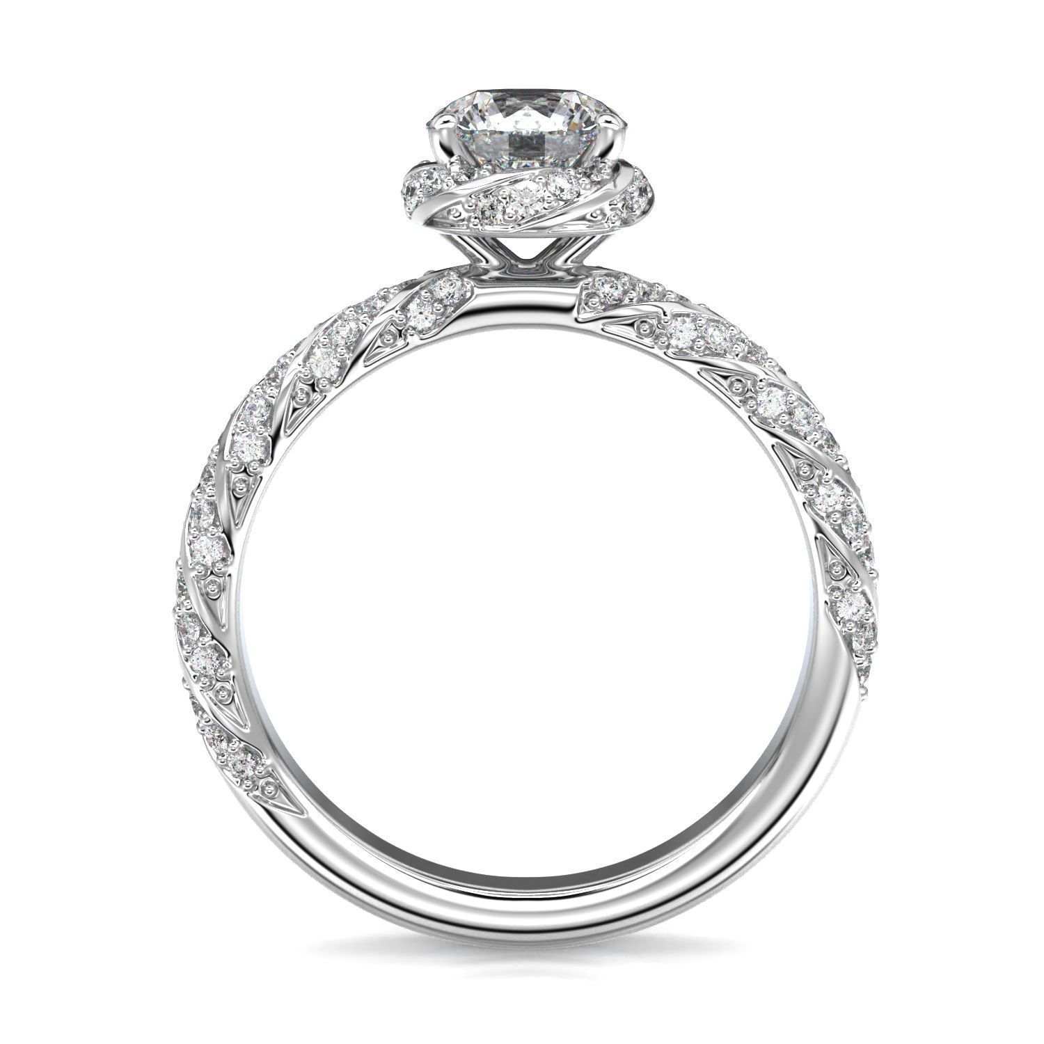 High-Quality Engagement Ring 3D print model_22