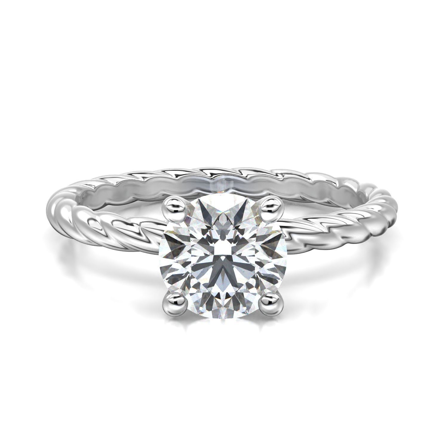 High-Quality Engagement Ring 3D print model_13