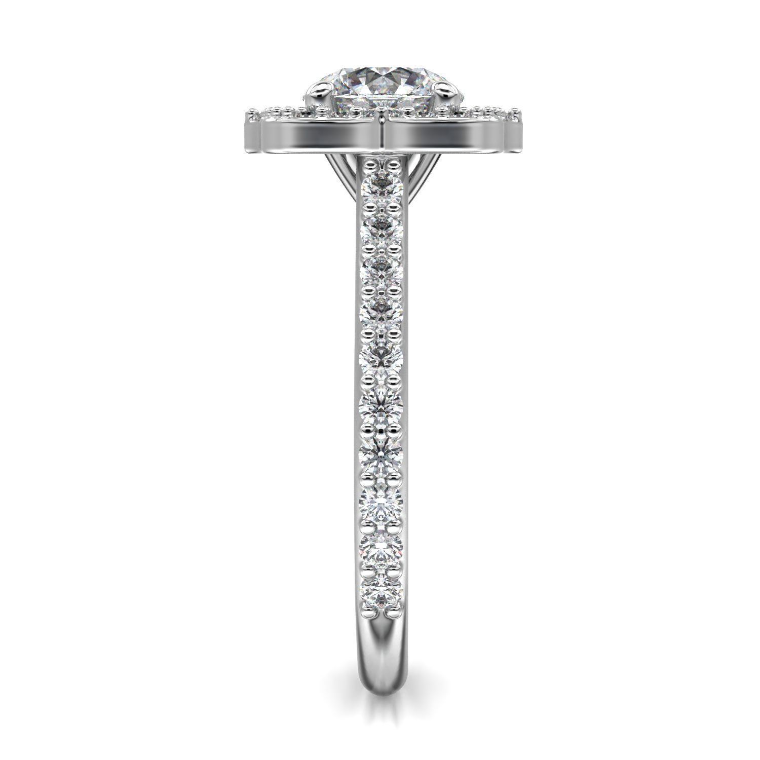 High-Quality Engagement Ring 3D print model_25