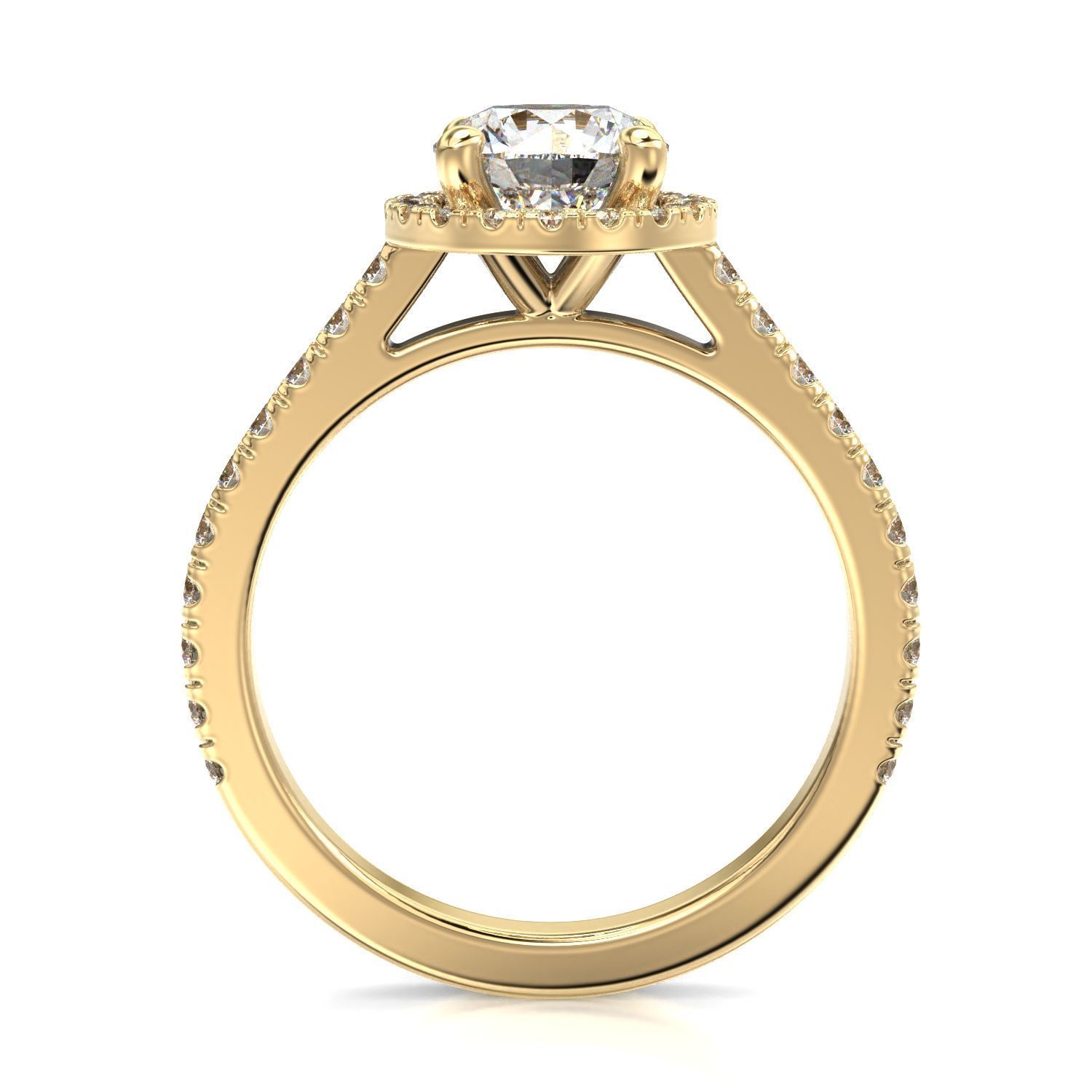High-Quality Engagement Ring 3D print model_11