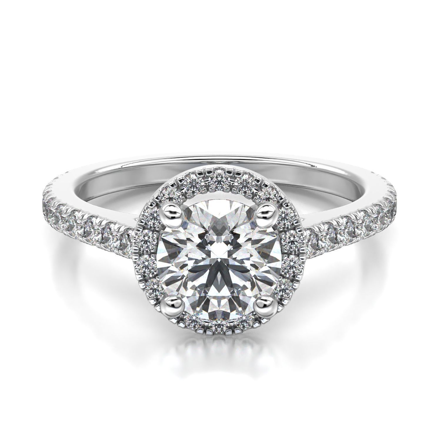 High-Quality Engagement Ring 3D print model_22