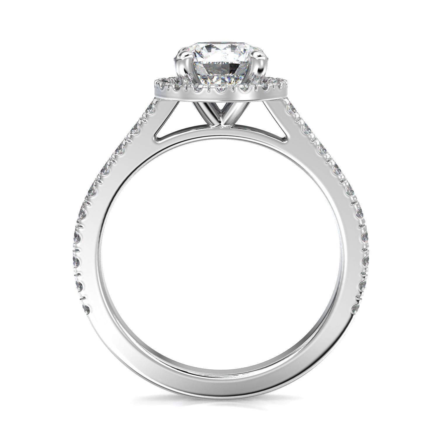 High-Quality Engagement Ring 3D print model_19