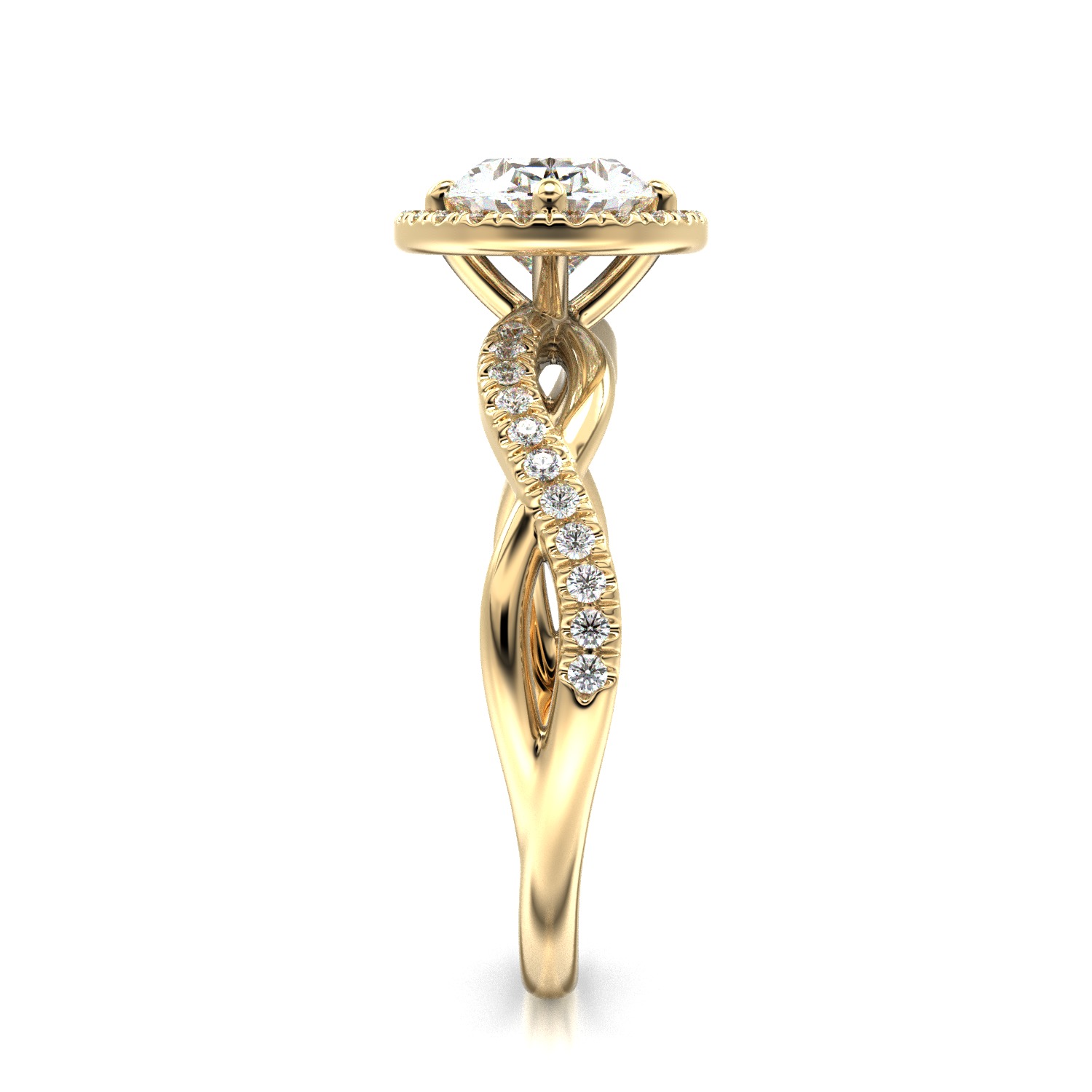 High-Quality Engagement Ring 3D print model_18
