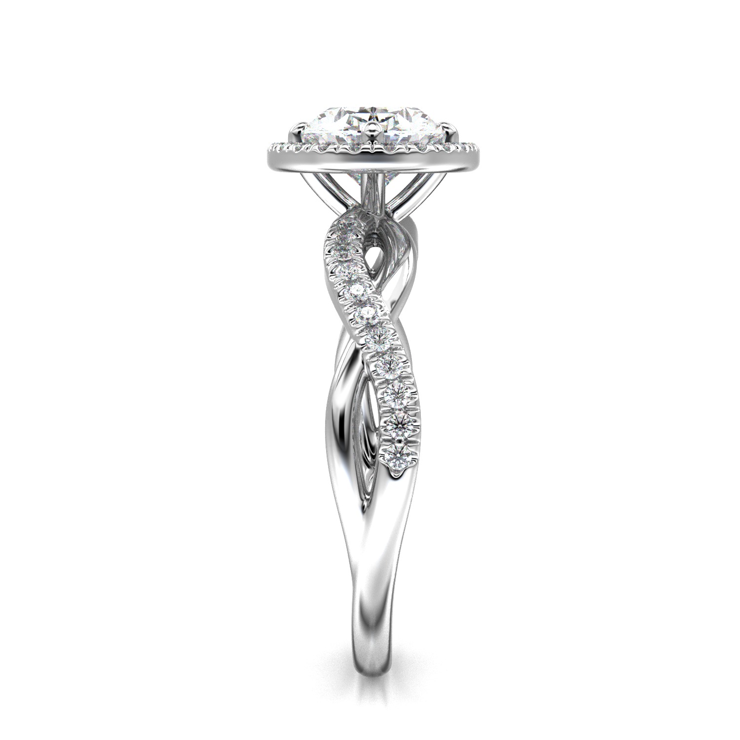 High-Quality Engagement Ring 3D print model_17