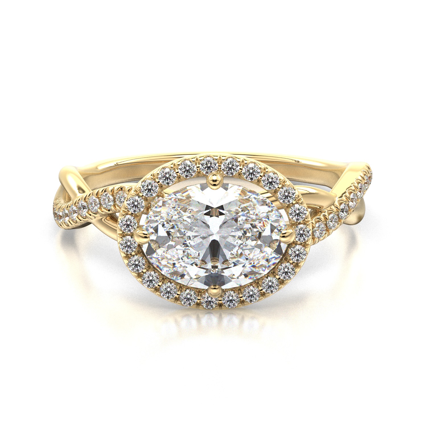 High-Quality Engagement Ring 3D print model_23