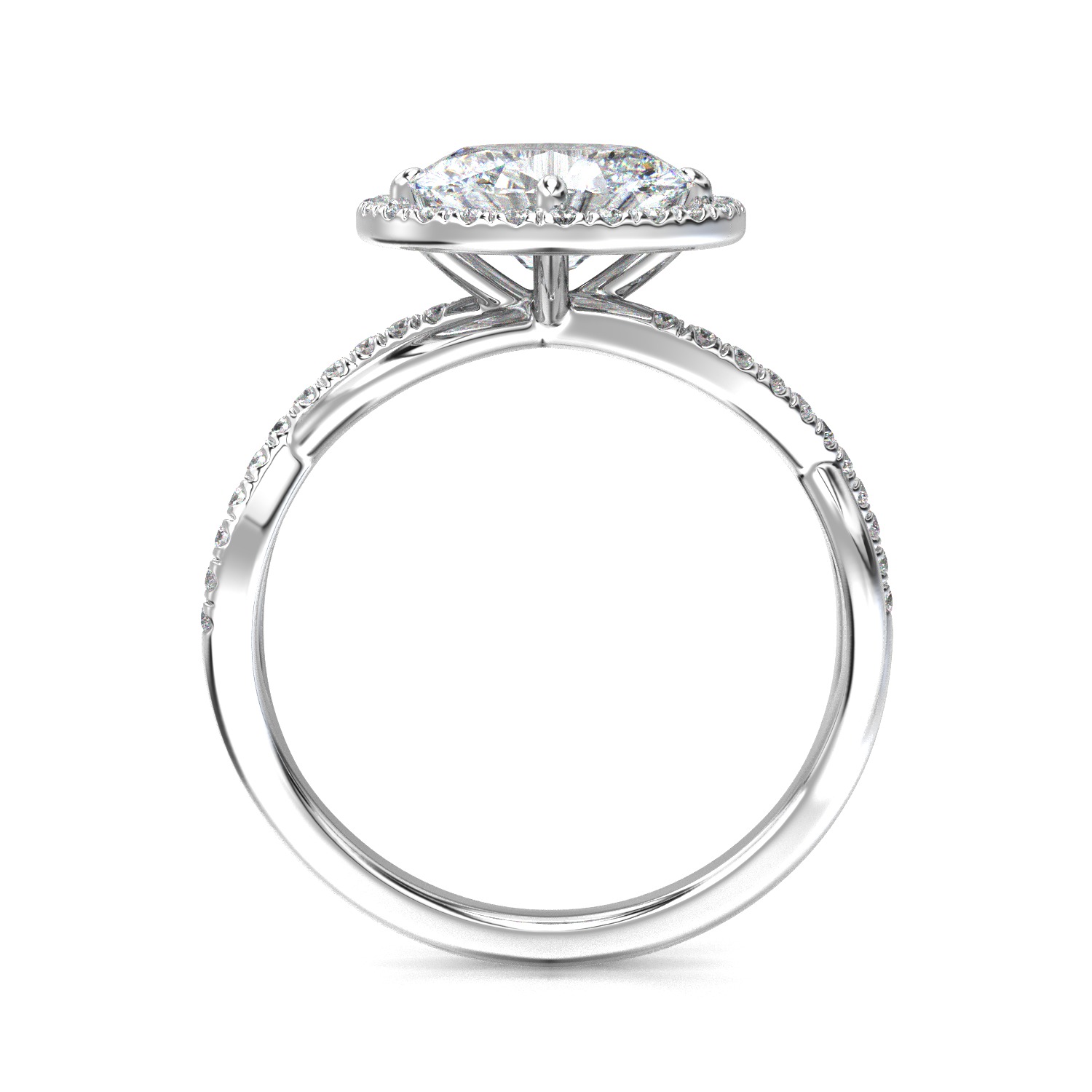 High-Quality Engagement Ring 3D print model_11
