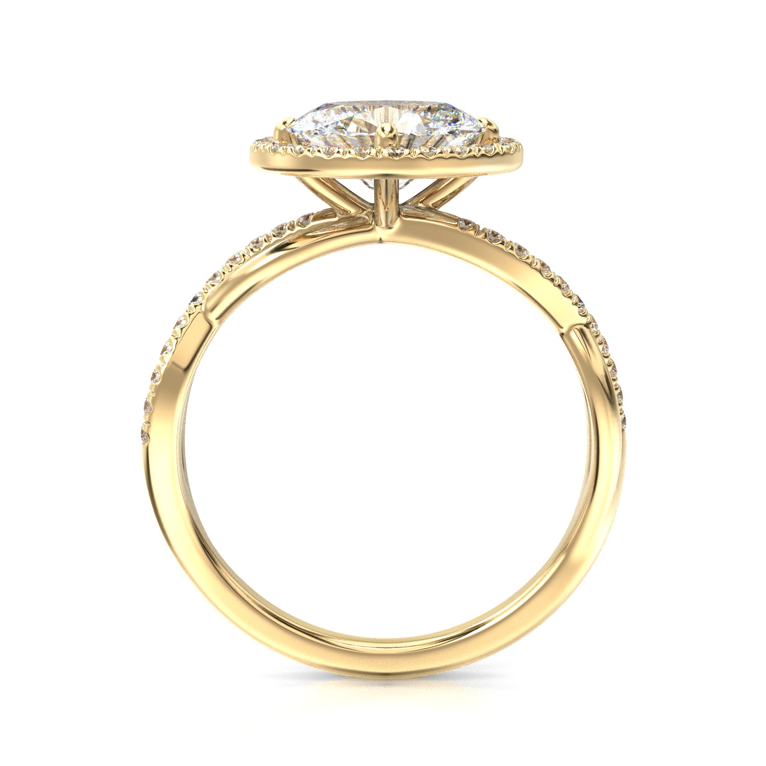 High-Quality Engagement Ring 3D print model_20
