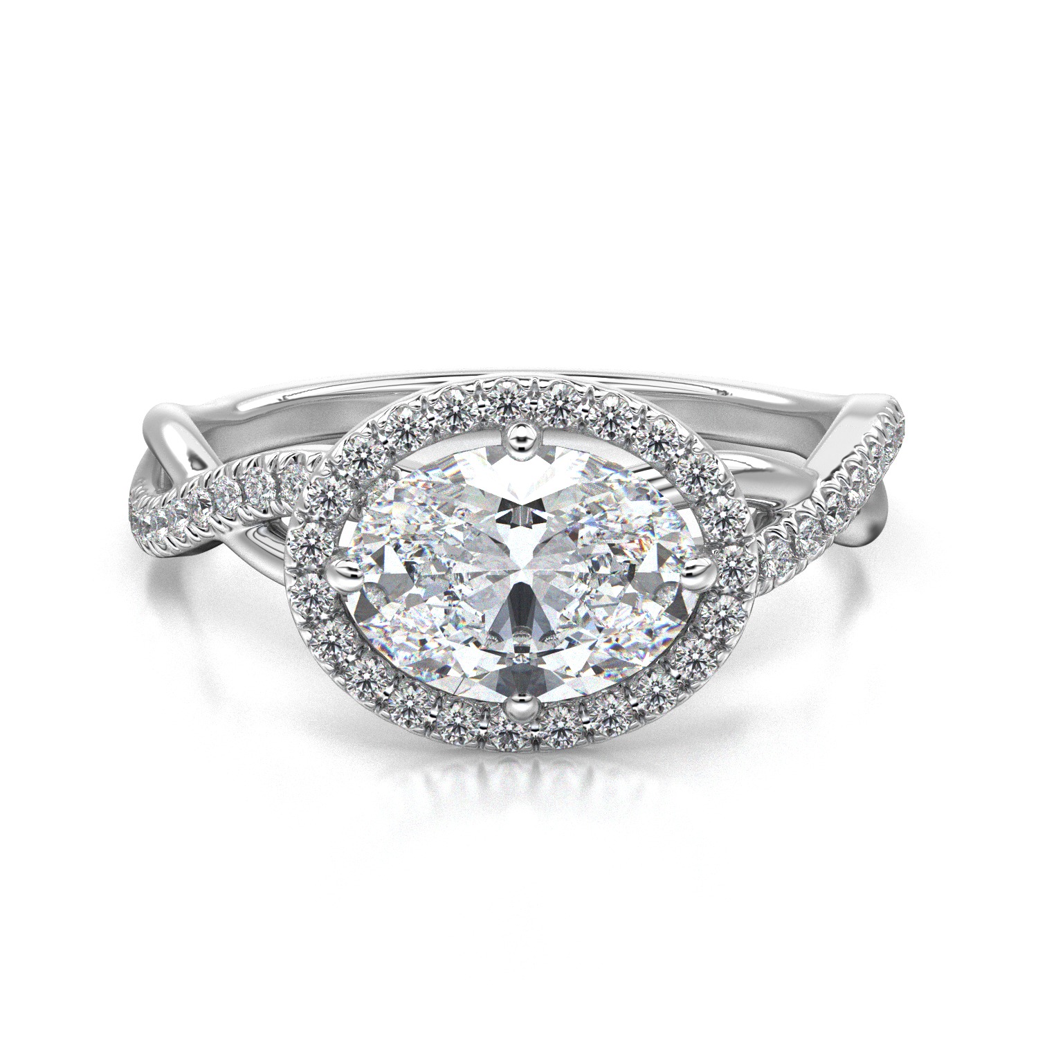 High-Quality Engagement Ring 3D print model_14