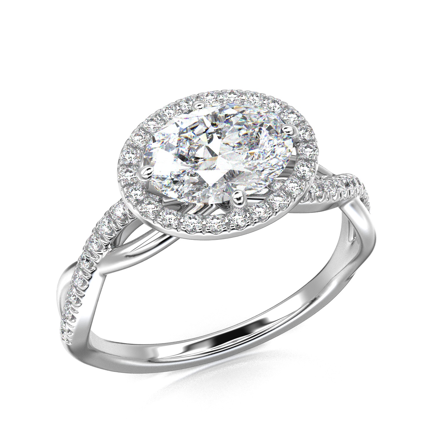 High-Quality Engagement Ring 3D print model_24