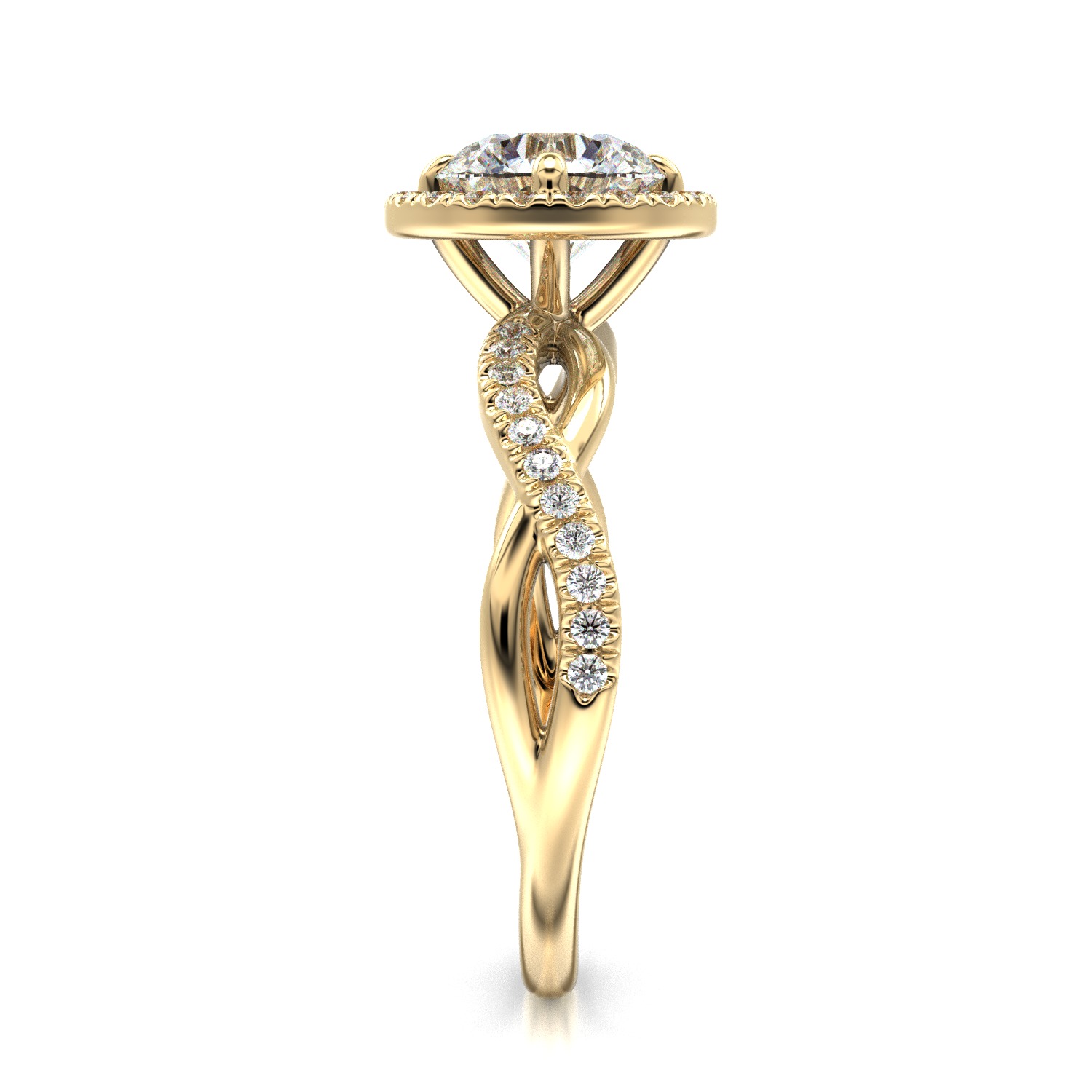 High-Quality Engagement Ring 3D print model_10
