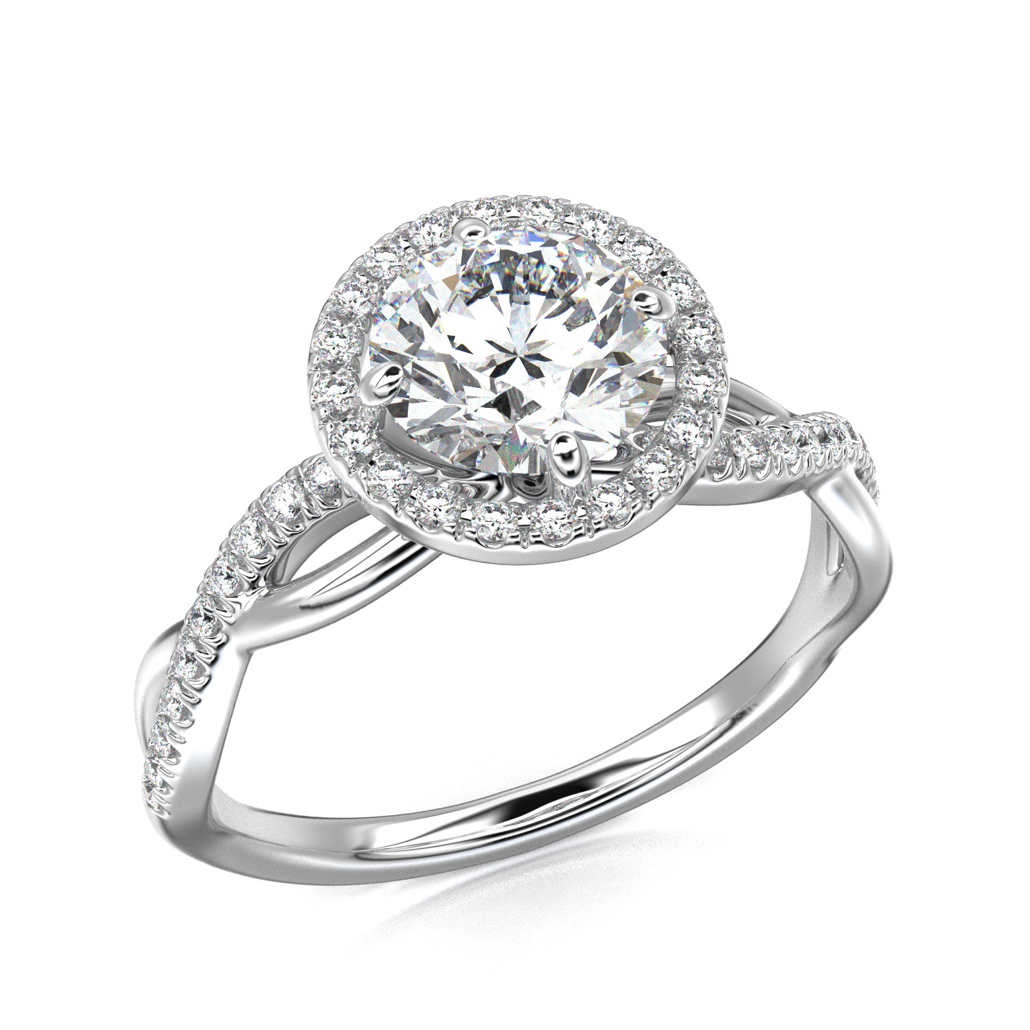 High-Quality Engagement Ring 3D print model_24