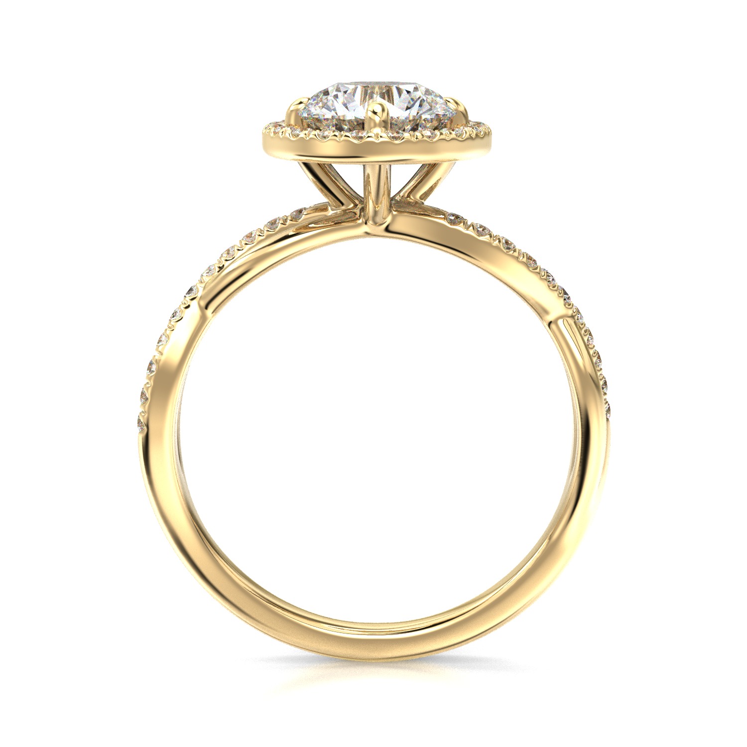 High-Quality Engagement Ring 3D print model_13