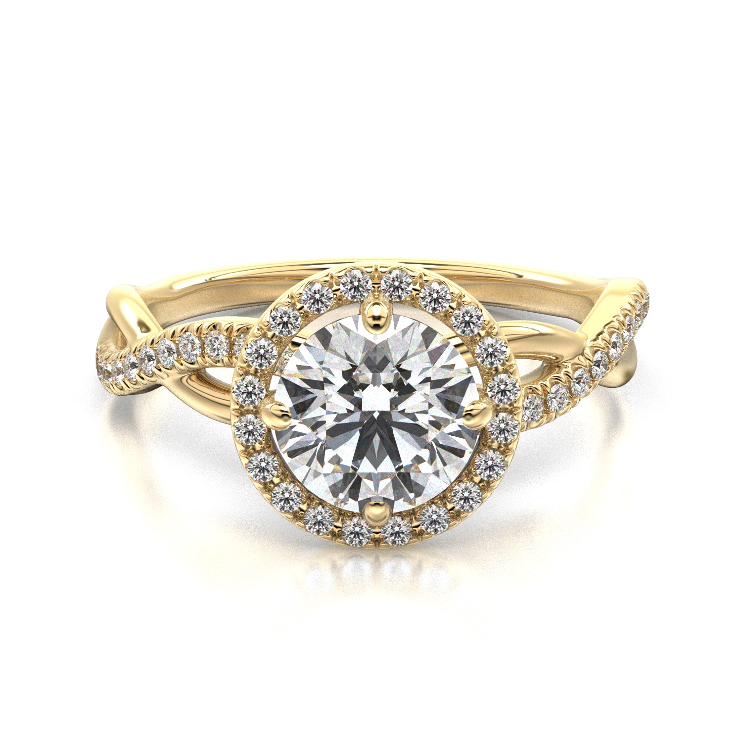 High-Quality Engagement Ring 3D print model_16